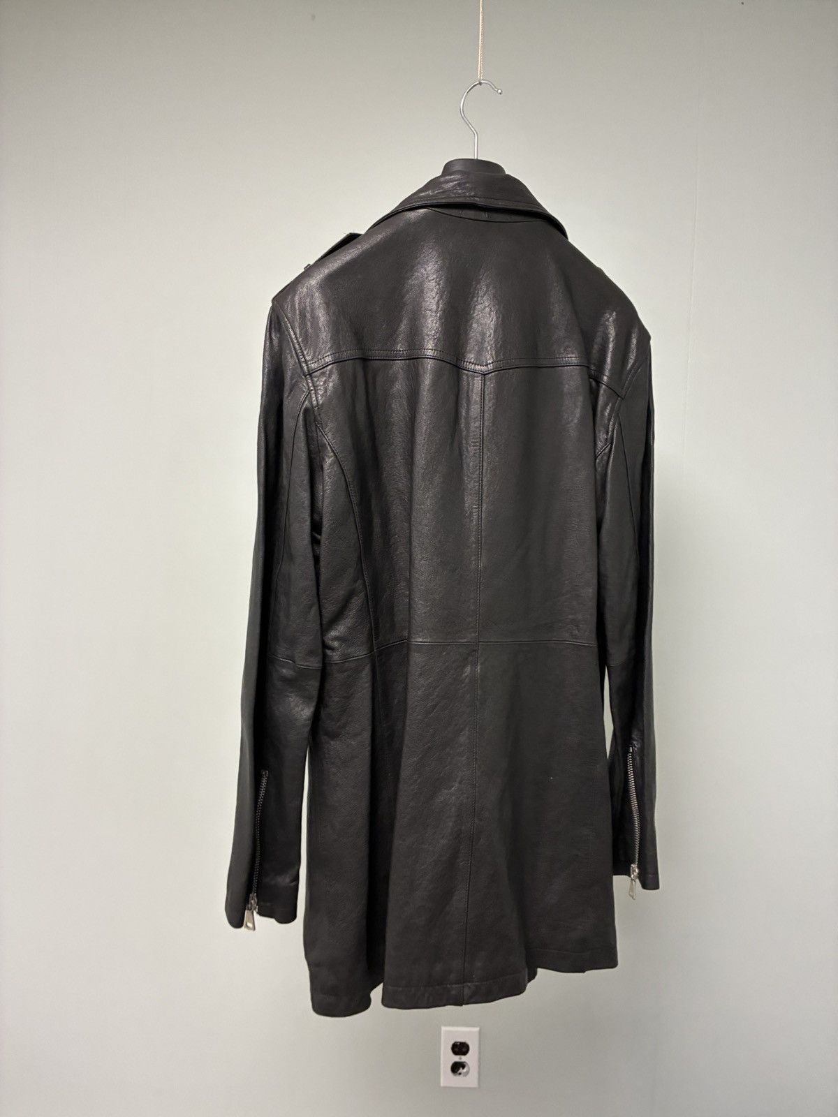 John Varvatos Leather Biker Coat EU 50 USA 40 Size US M / EU 48-50 / 2 - 11 Thumbnail