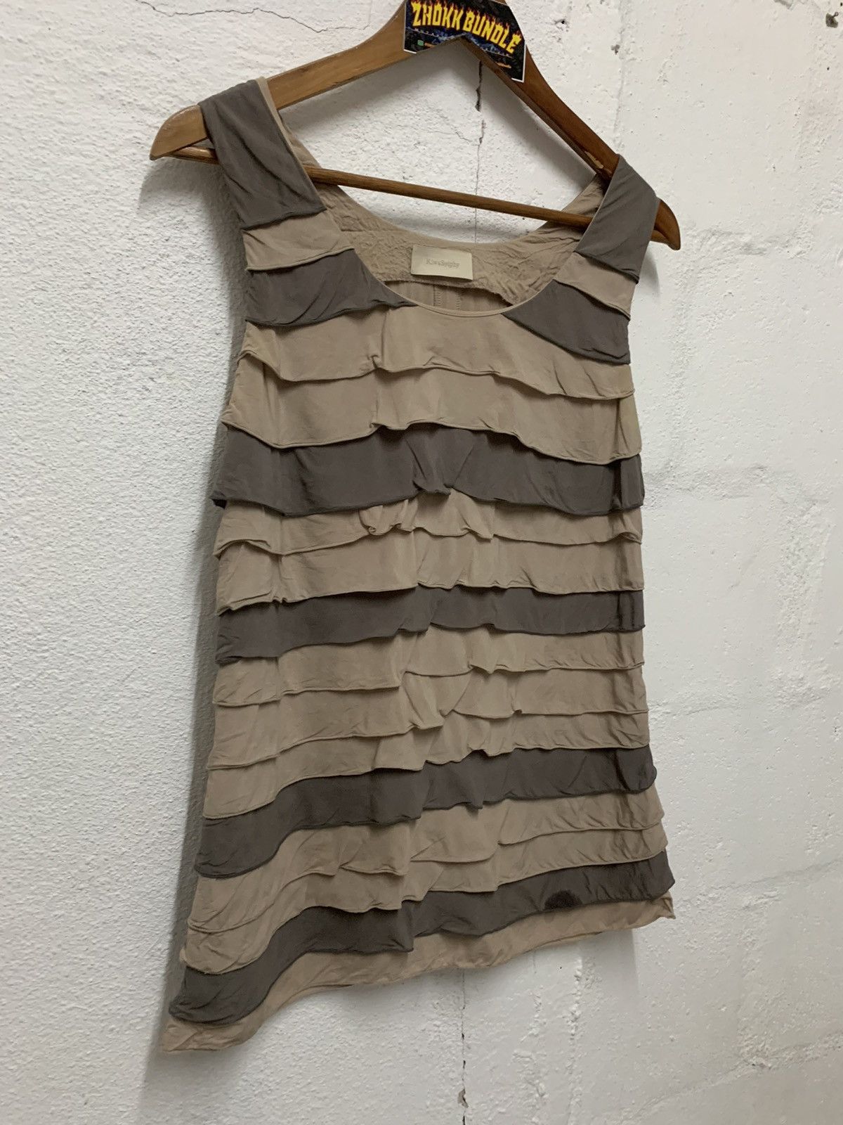 Japanese Brand Crinkle Tiered Dress Size S / US 4 / IT 40 - 3 Thumbnail