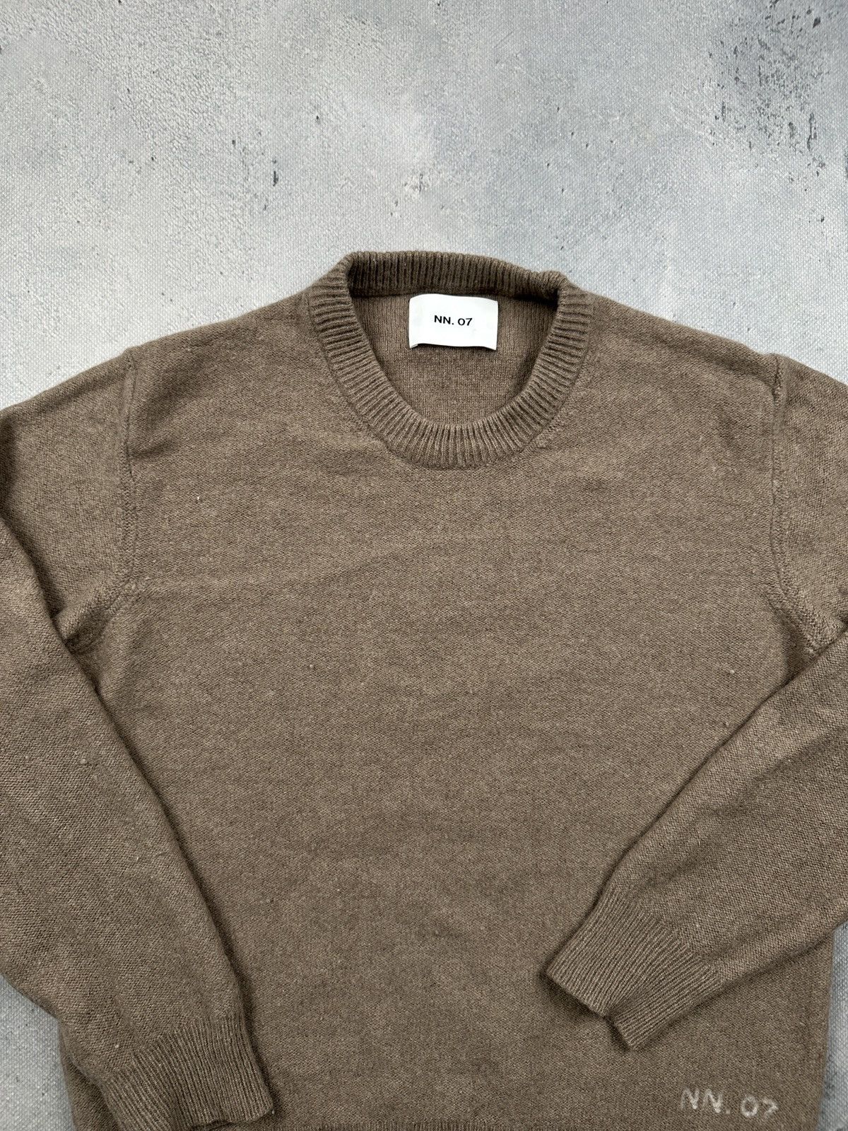 NN07 NN07 Nigel Wool Sweater Minimalist Brown Crewneck Premium Size US XS / EU 42 / 0 - 6 Thumbnail