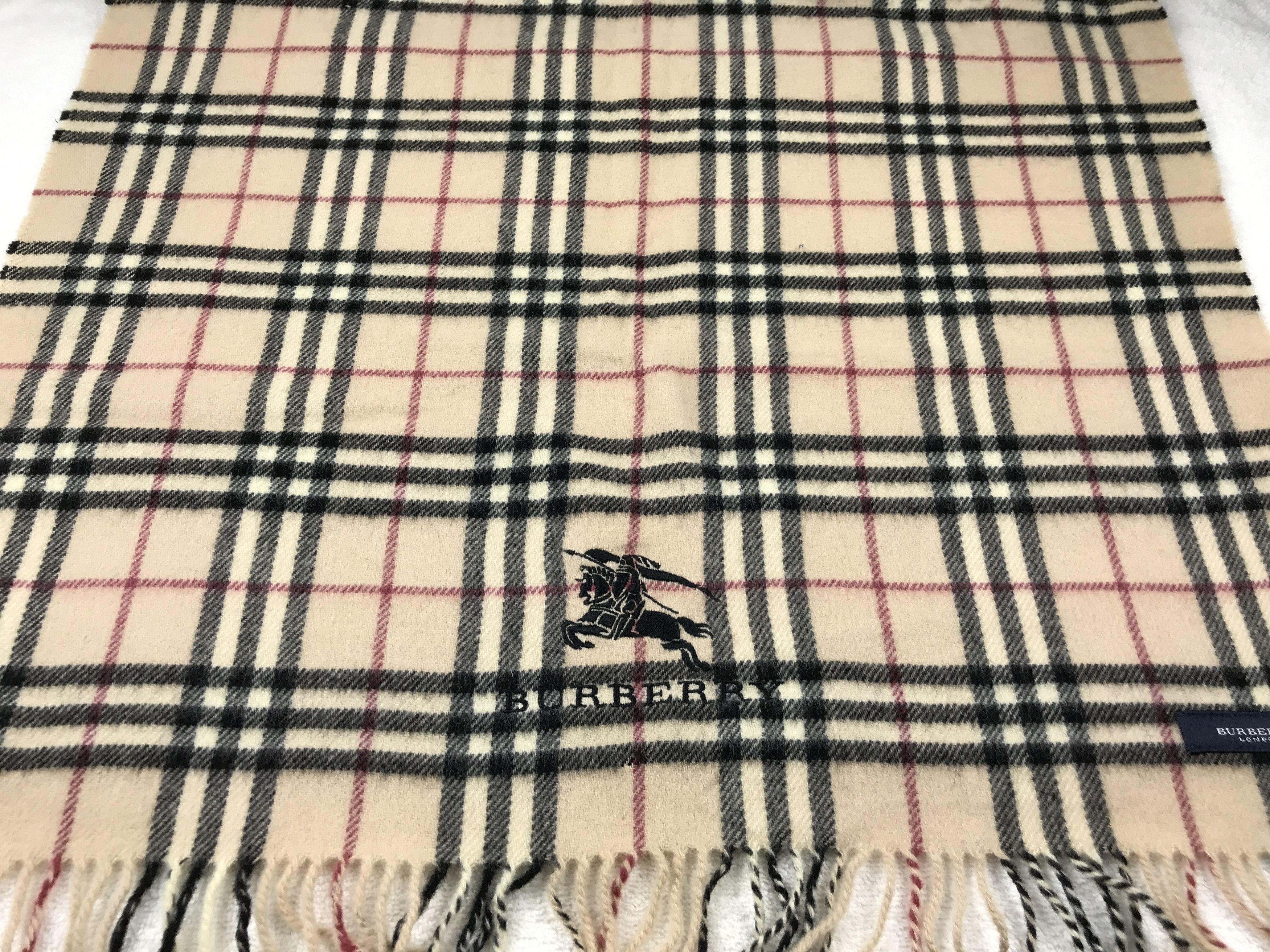 Burberry Vintage Burberry Scarf Muffler Wool Cashmere Novacheck Size ONE SIZE - 3 Thumbnail