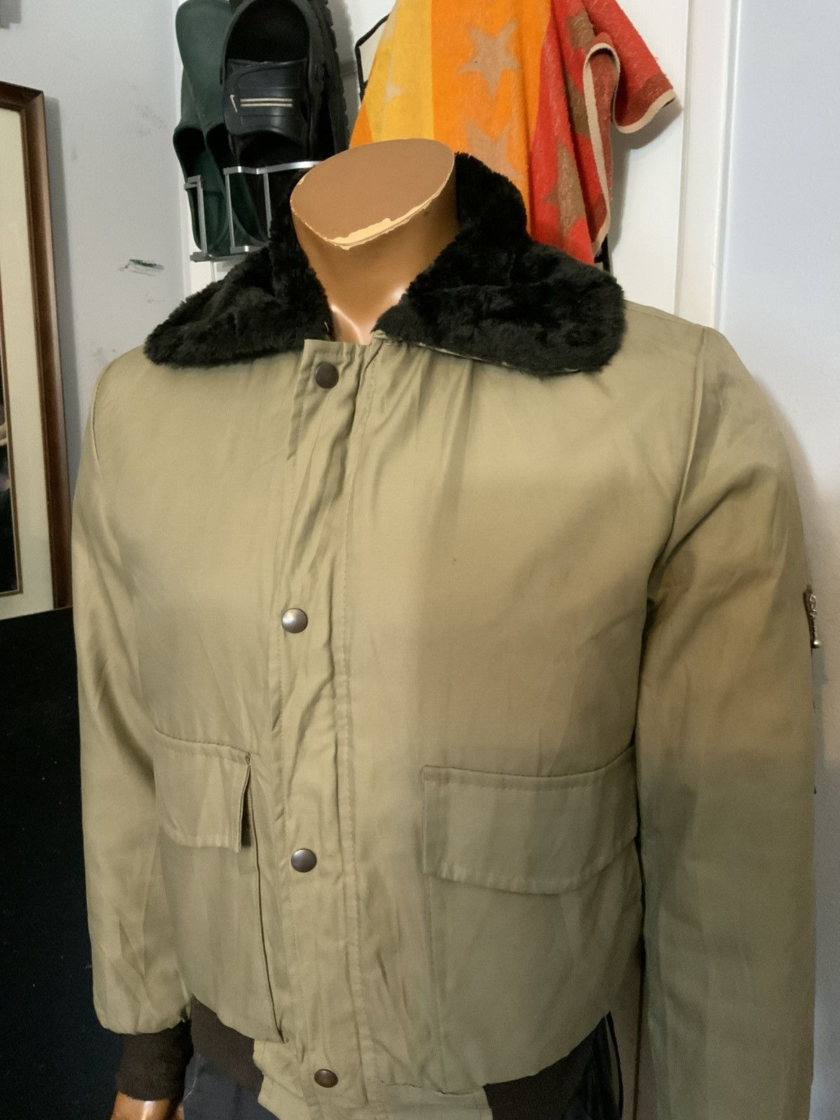 Vintage Vintage 60s 70s Woodwards YKK Sherpa Collar Bomber Jacket Size US S / EU 44-46 / 1 - 12 Thumbnail