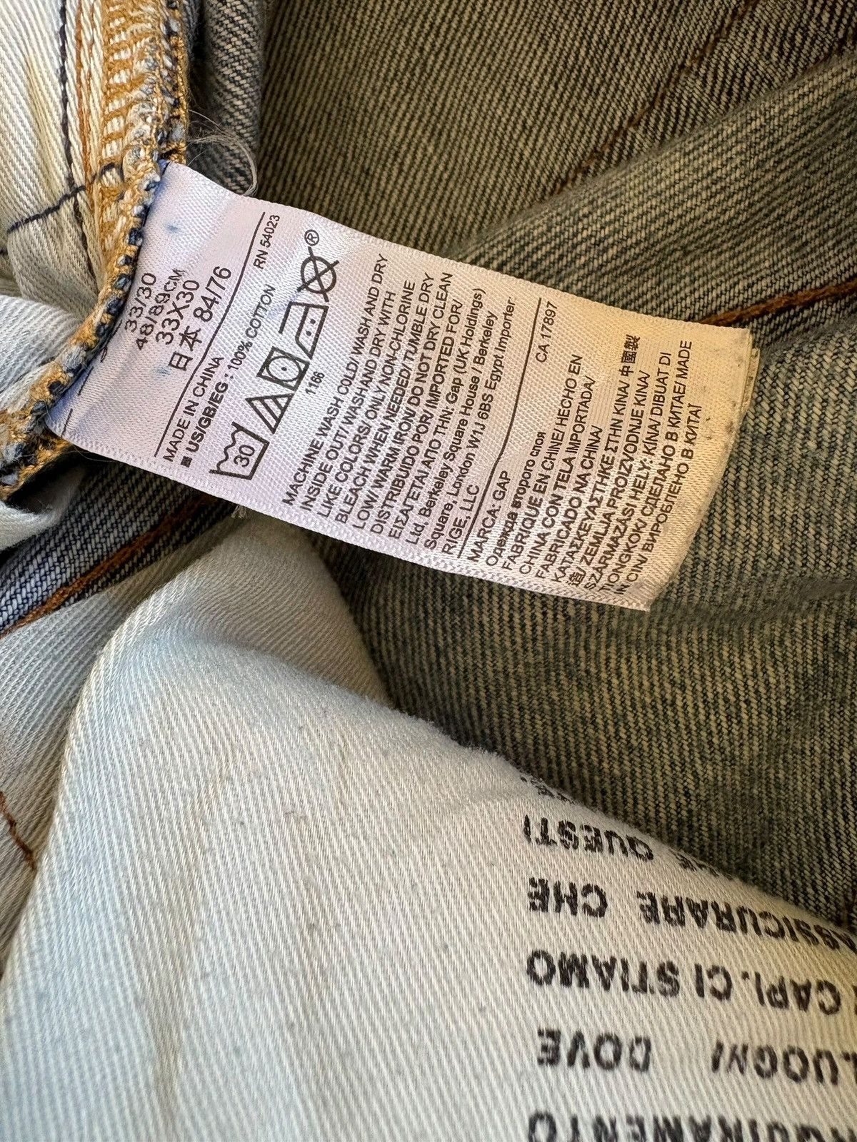 Gap SALES🔥Vintage GAP Mud Wash Distressed Bootcut Flare Jeans Size US 34 / EU 50 - 10 Thumbnail