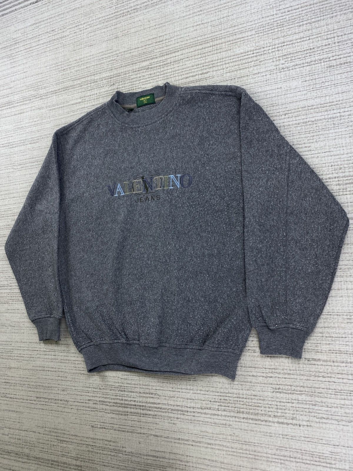 Valentino Vintage Valentino Jeans Embroidery Logo Sweatshirt Size US M / EU 48-50 / 2 - 4 Thumbnail