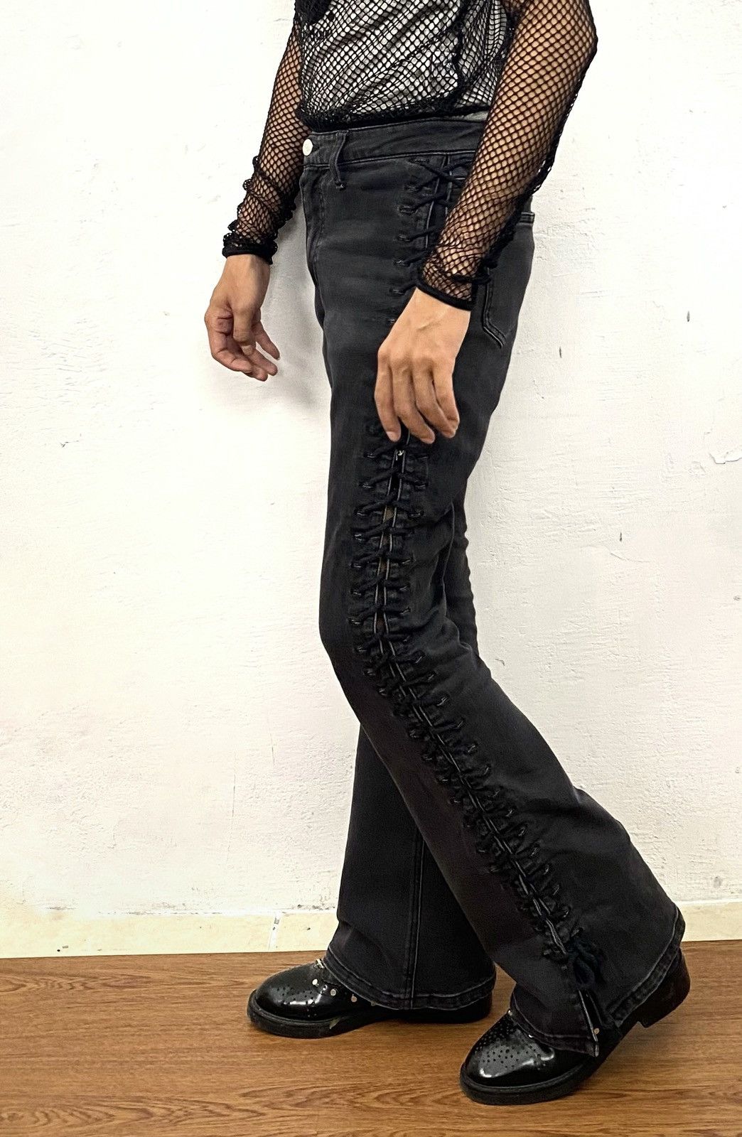 If Six Was Nine × Japanese Brand × Le Grande Bleu (L.G.B.) Jouetie flare rope pants (Unisex) Size 28" / US 6 / IT 42 - 4 Thumbnail