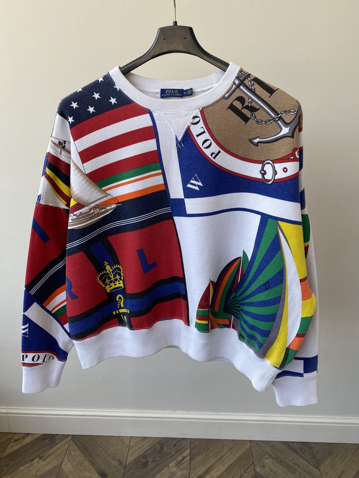 Polo Ralph Lauren Vintage Polo Ralph Lauren Multicoloured Printed Sweatshirt Size US M / EU 48-50 / 2 - 2 Thumbnail