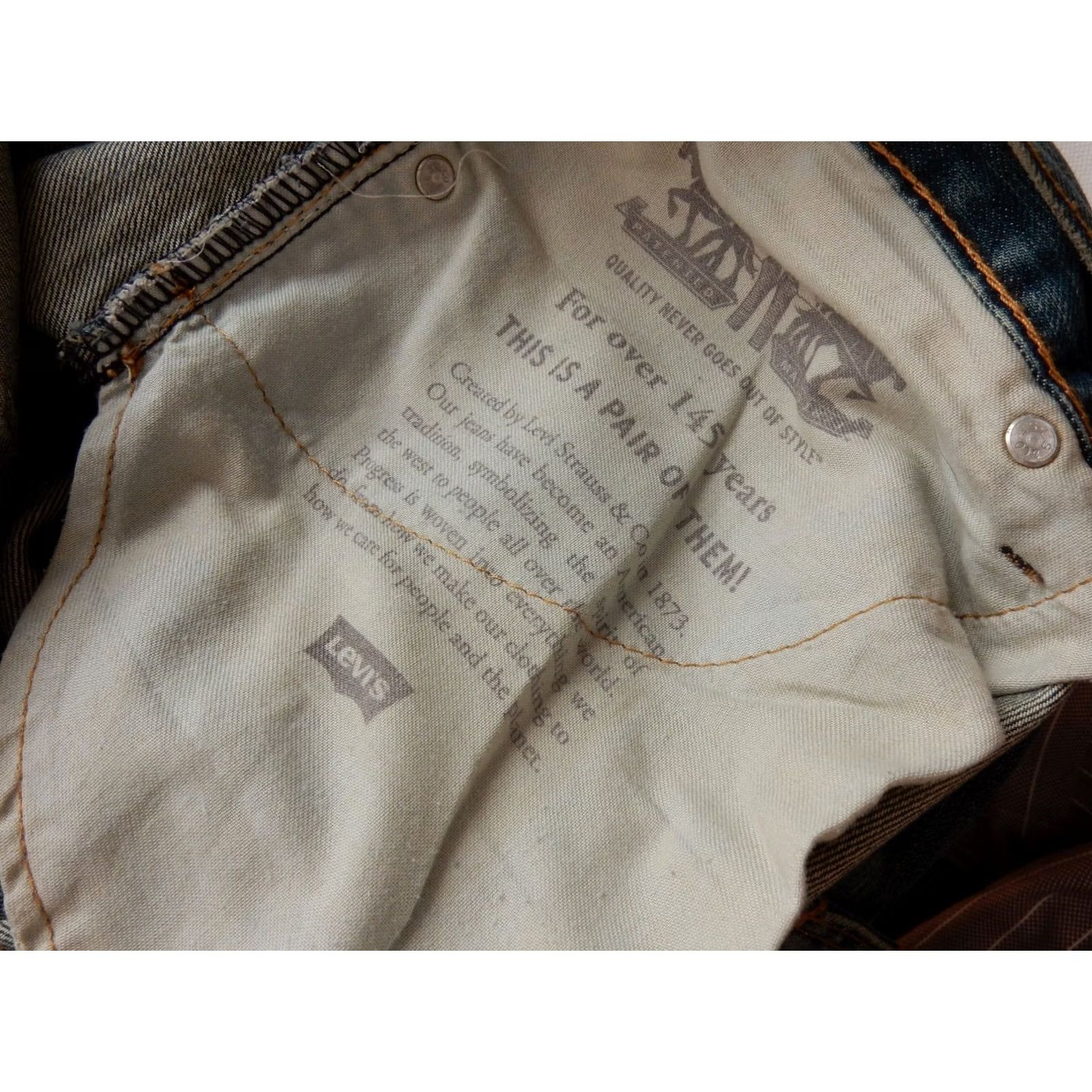 Levi's Levi's Jeans 48x30 Denim Blue 559 Straight MenSize 48 Inseam 30 Regular Size US 32 / EU 48 - 6 Thumbnail