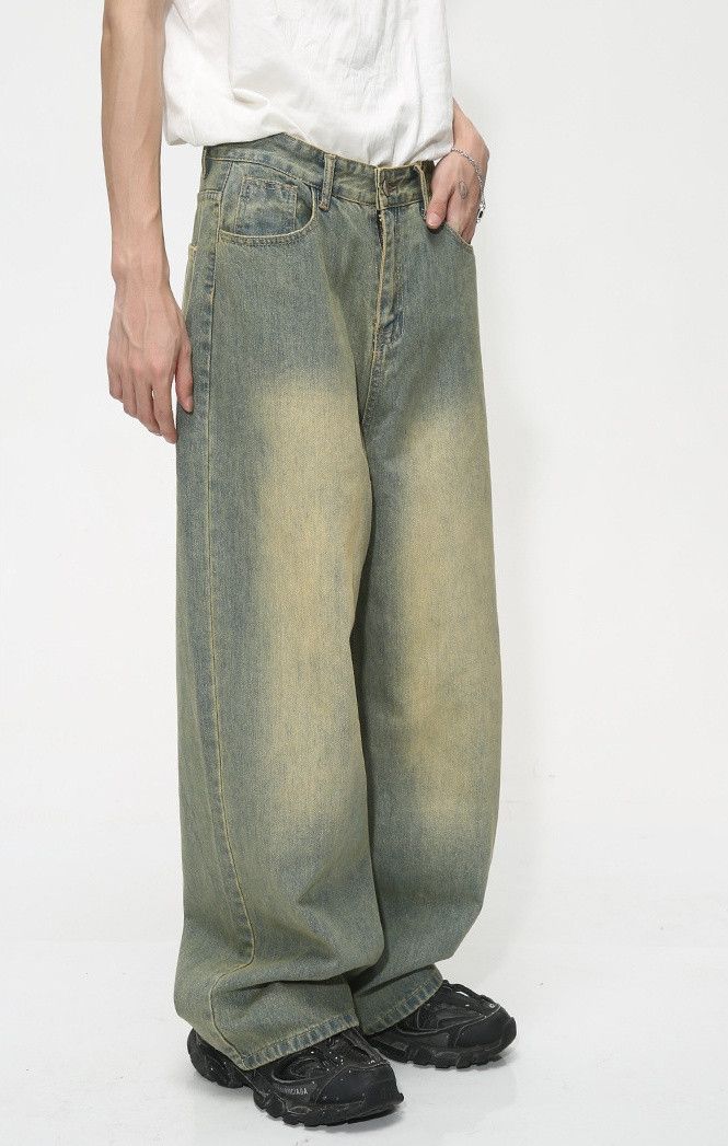 Japanese Brand × Jean Washed distressed loose vintage gradient jeans Size US 32 / EU 48 - 5 Thumbnail