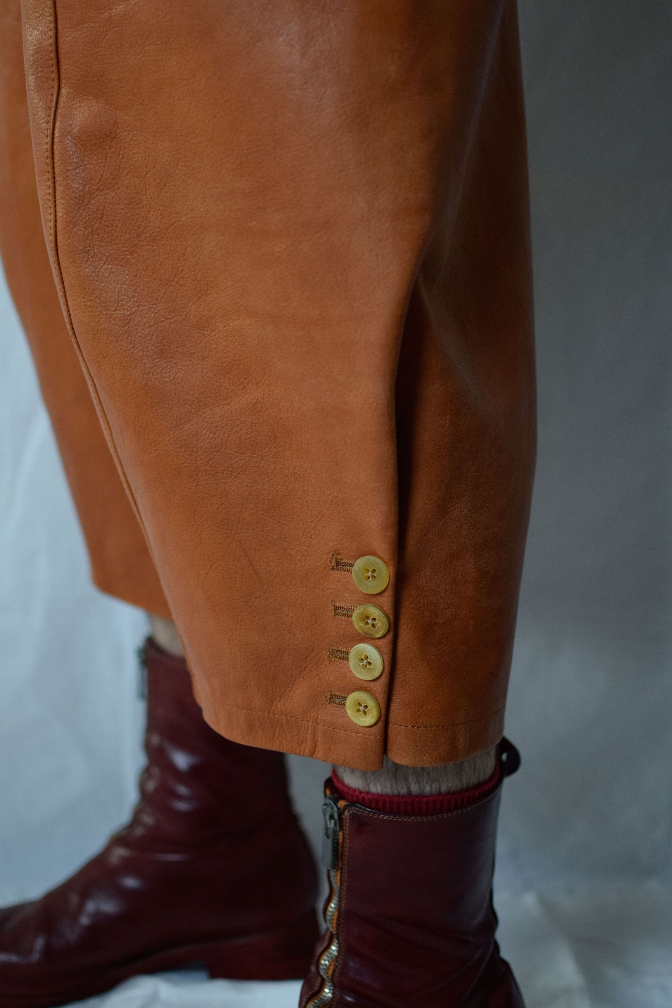Yohji Yamamoto YYPH SS15 Leather Pants - HU-P43-702 Size US 30 / EU 46 - 9 Thumbnail