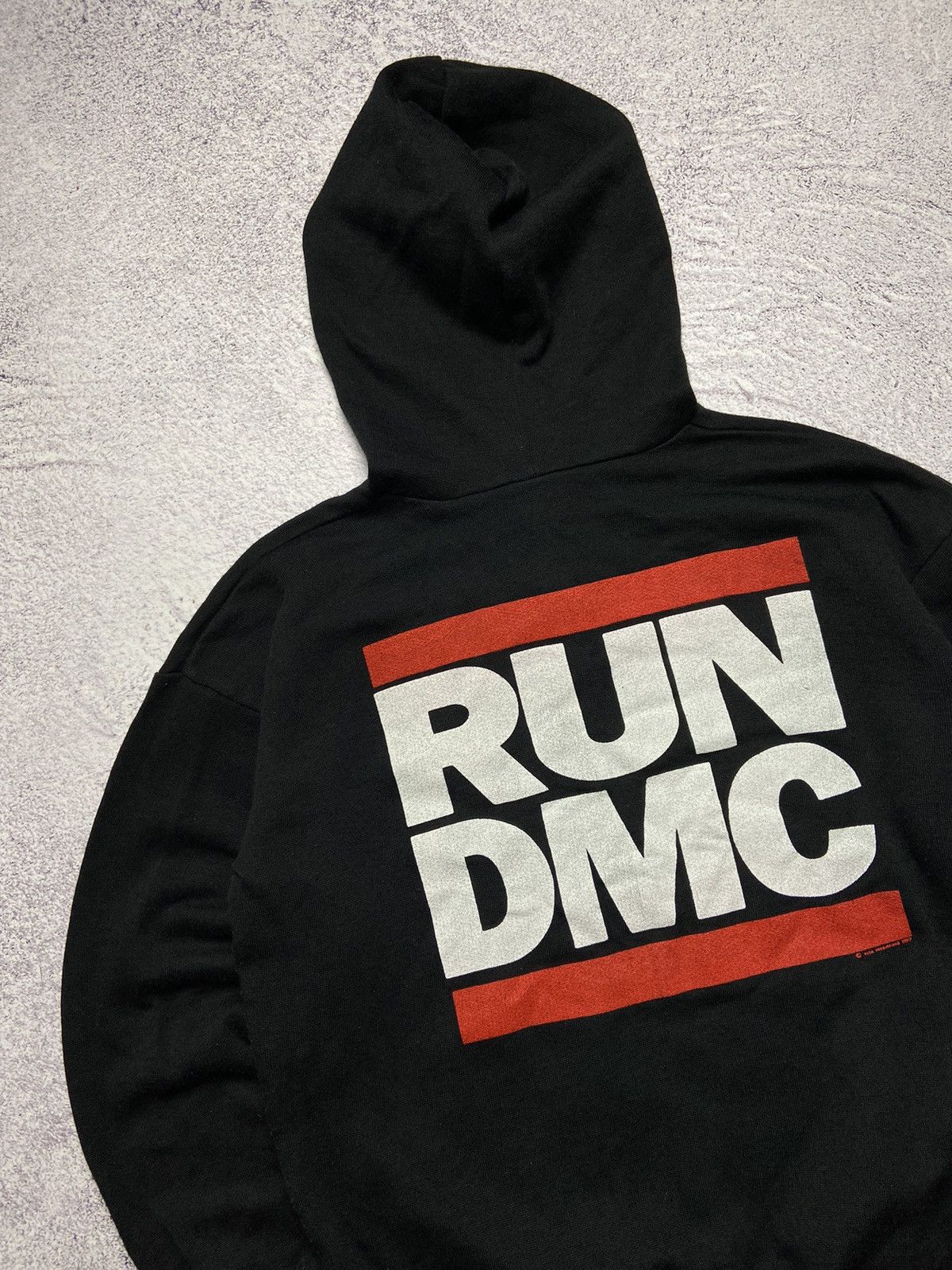 Rap Tees Vintage 80s RUN DMC Rap Hoodie Rare Hip Hop Y2K Style Gang Size US S / EU 44-46 / 1 - 17 Thumbnail