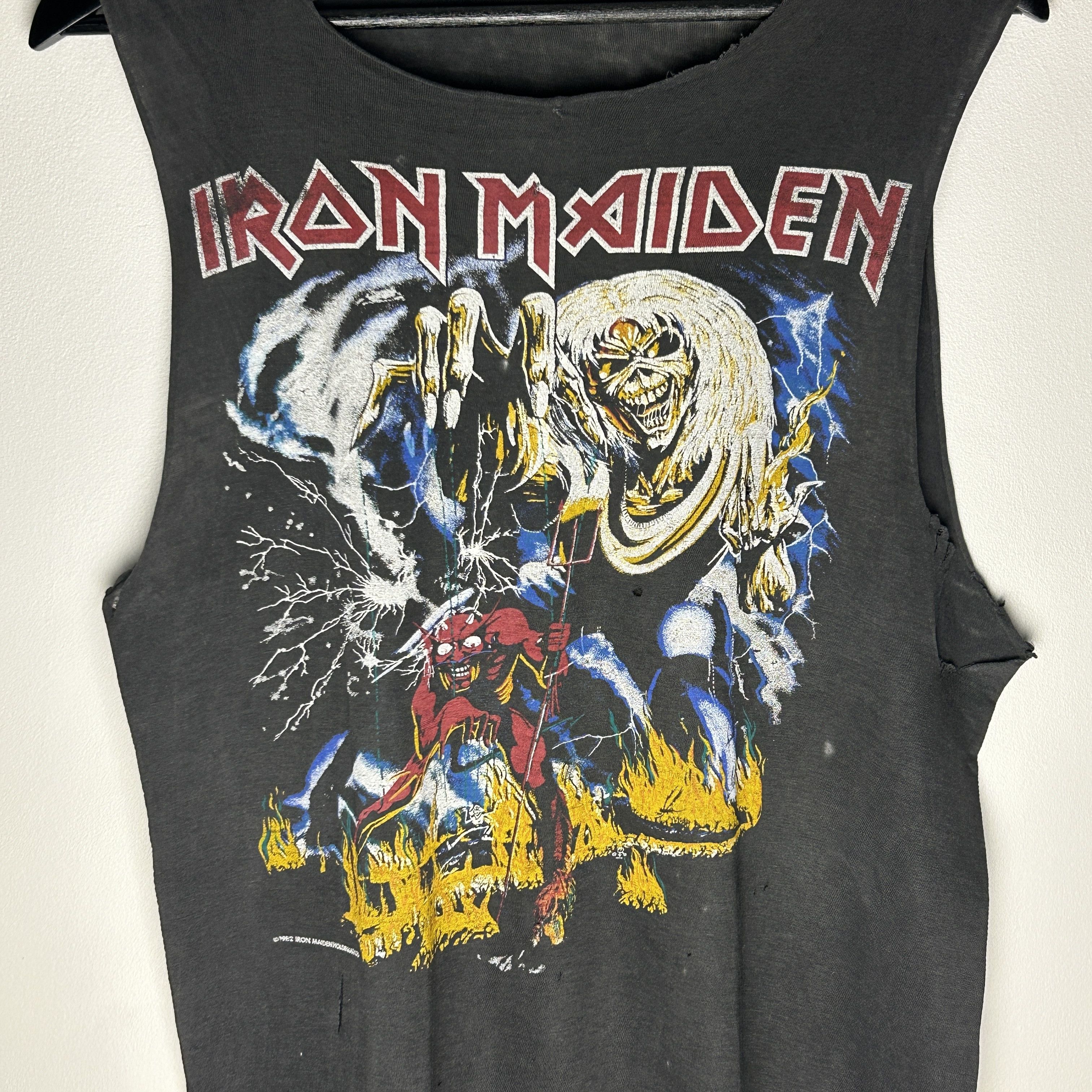 Band Tees Vintage Iron Maiden 1982 Band T-shirt Size US L / EU 52-54 / 3 - 2 Thumbnail