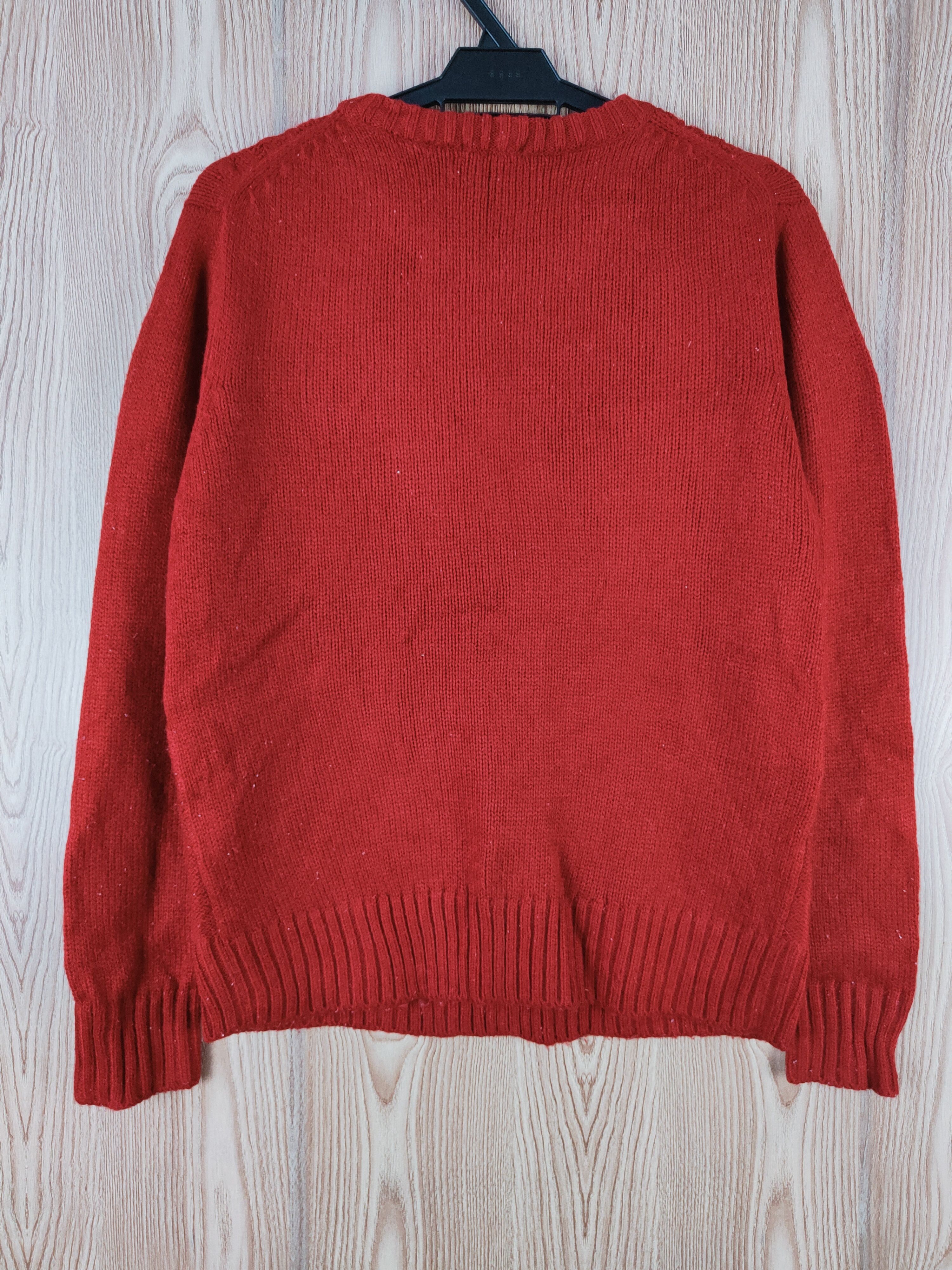 GU GU Red cable Knitwear Sweatshirts #W254 Size US S / EU 44-46 / 1 - 7 Thumbnail