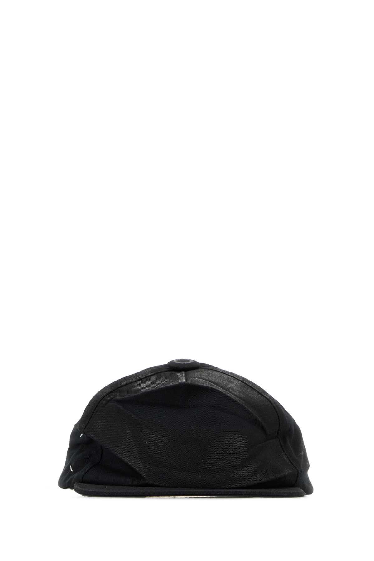 Maison Margiela Black Cotton Baseball Cap Size ONE SIZE - 1 Thumbnail