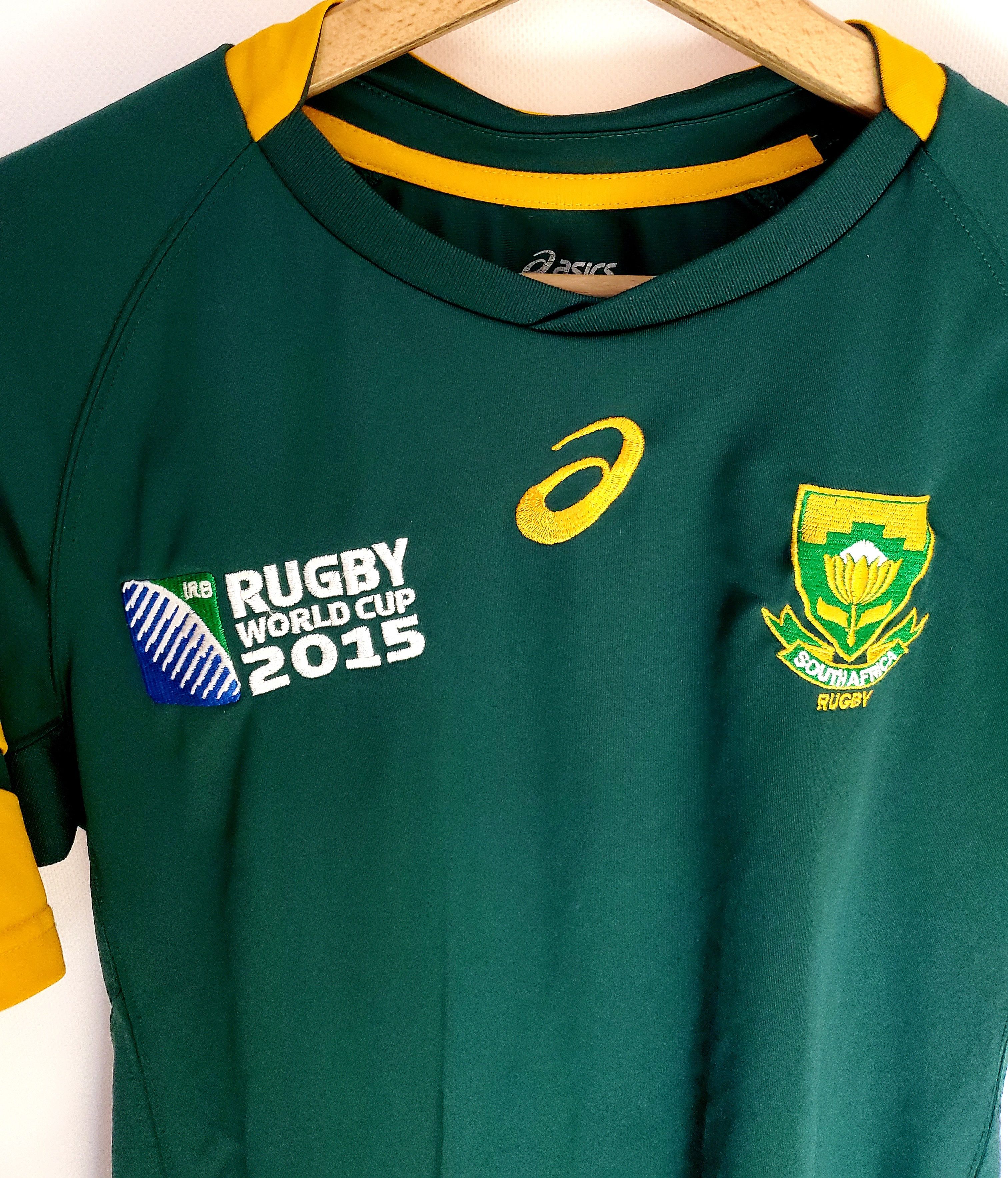 Asics × Vintage Asics South Africa Rugby World Cup Jersey size M Size US M / EU 48-50 / 2 - 2 Thumbnail
