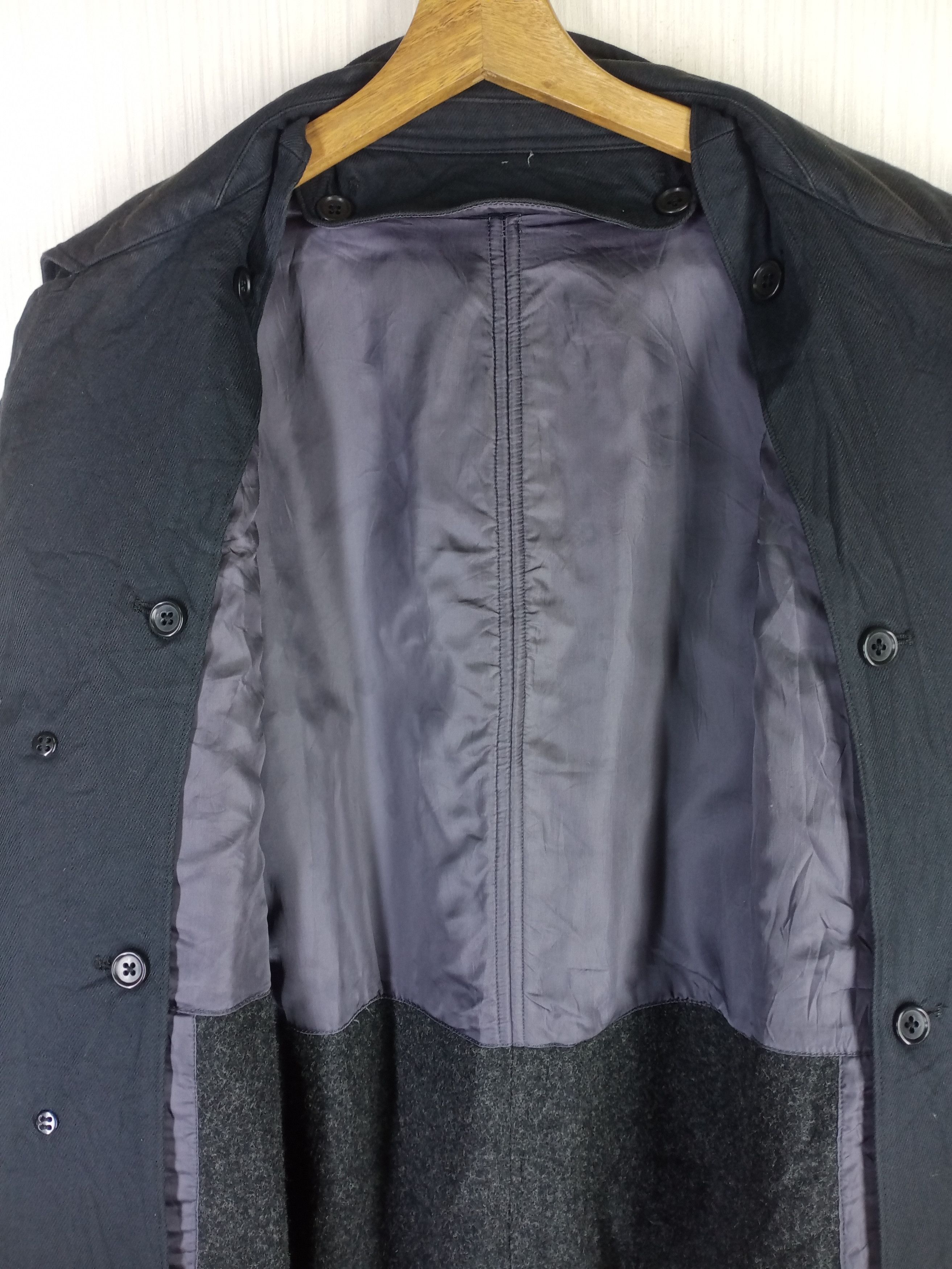 Yohji Yamamoto Yohji Yamamoto Y's For Men Belted Laine Wool Coat Jacket Size US XL / EU 56 / 4 - 10 Thumbnail
