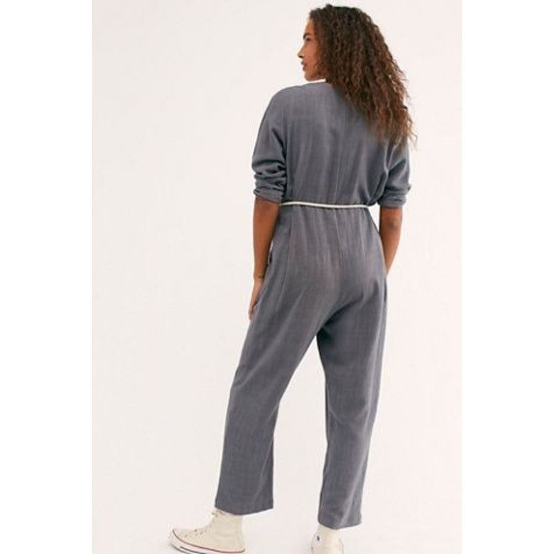 Free People New Free People RACHEL PALLY Troy Linen Jumpsuit $255 SMALL Size 28" / US 6 / IT 42 - 2 Thumbnail