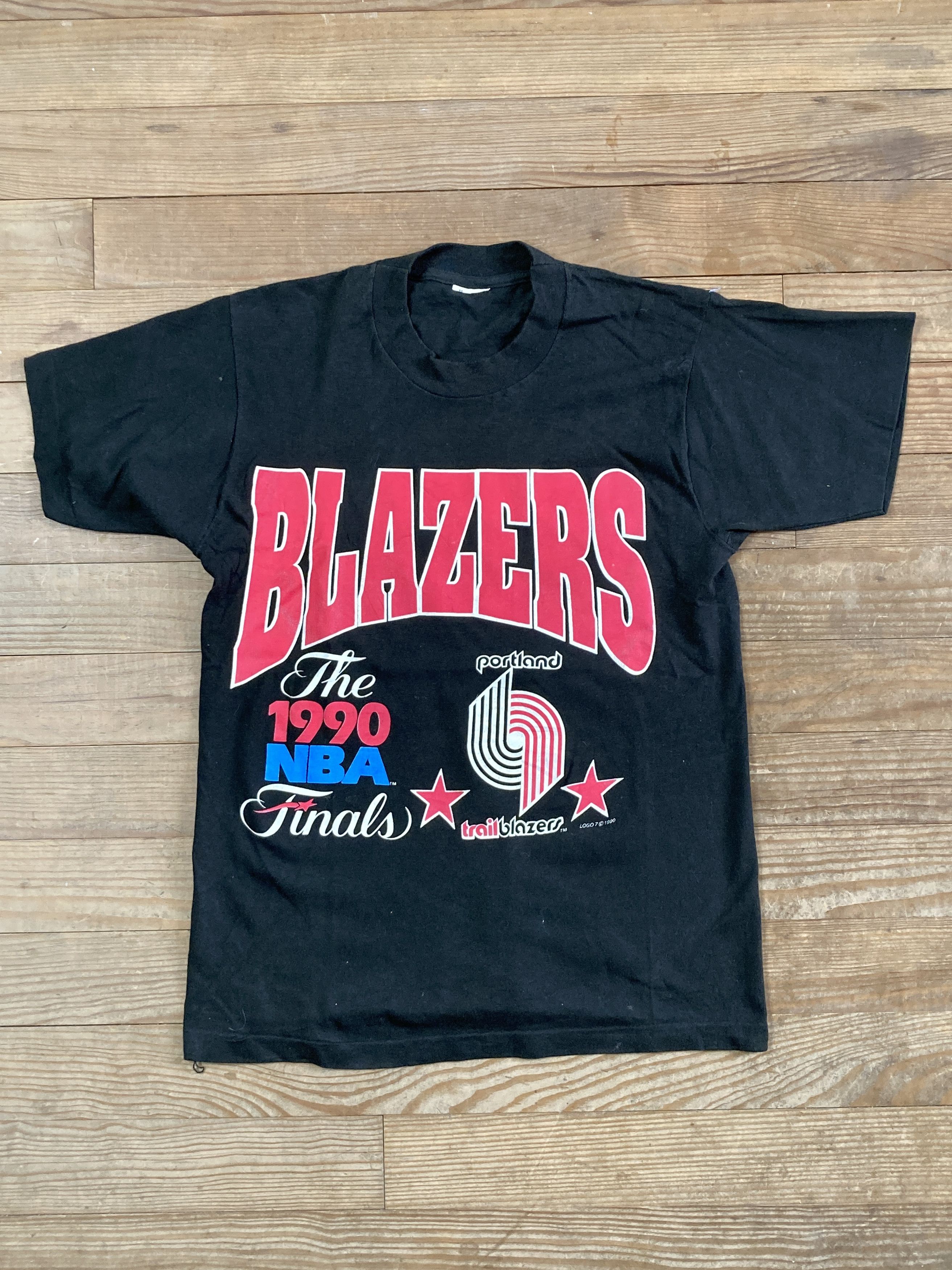 Vintage Portland Blazers 1990 Vintage T-shirt Size US L / EU 52-54 / 3 - 1 Thumbnail