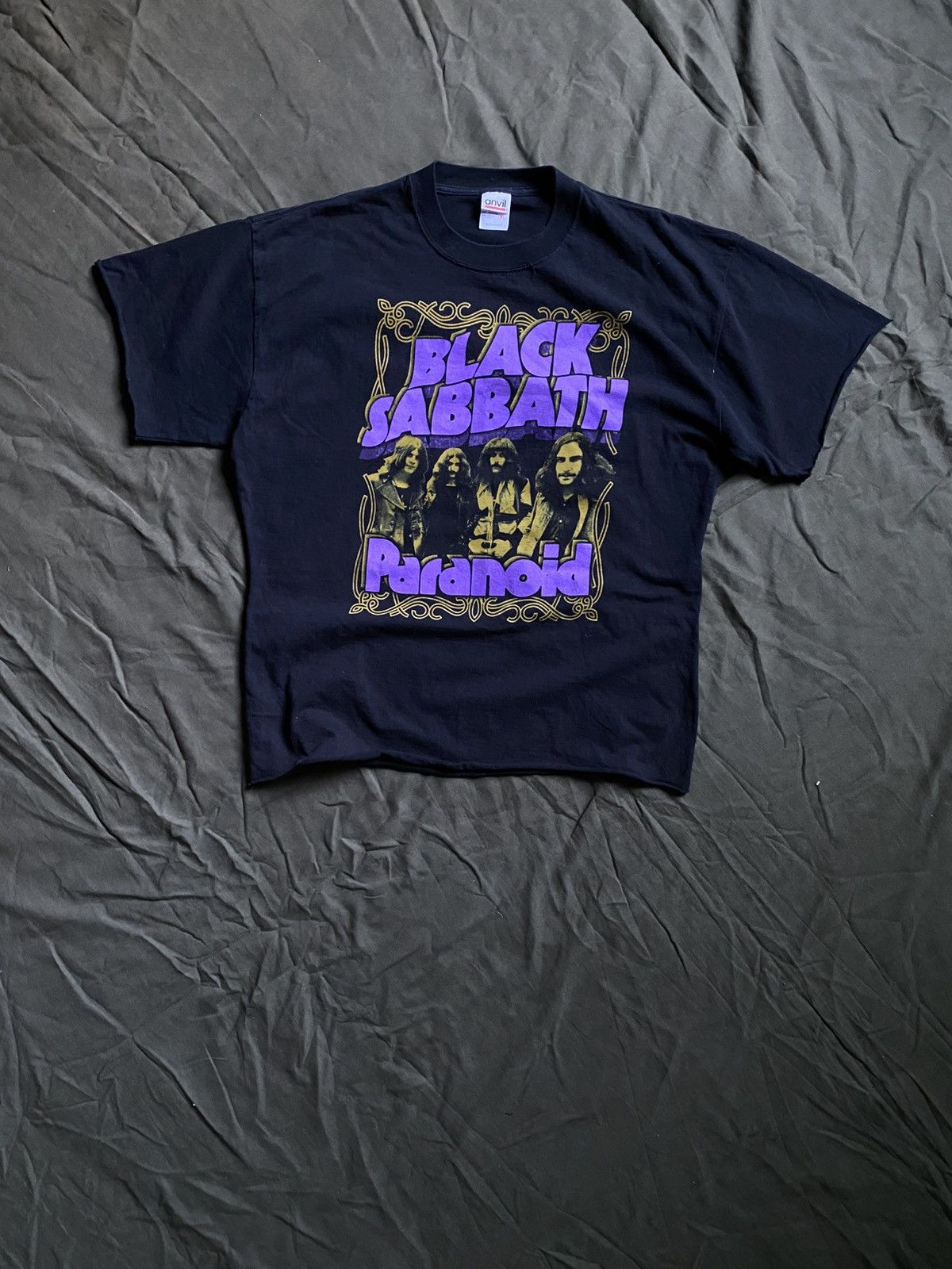 Band Tees × Vintage Black Sabbath Ozzy Osbourne Paranoid 00’s Vintage Custom Tee Size US XL / EU 56 / 4 - 2 Thumbnail