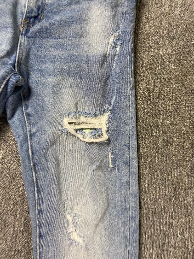Japanese Brand Messi Jeans Collection Distressed Skinny Jeans (197) Size US 30 / EU 46 - 13 Thumbnail