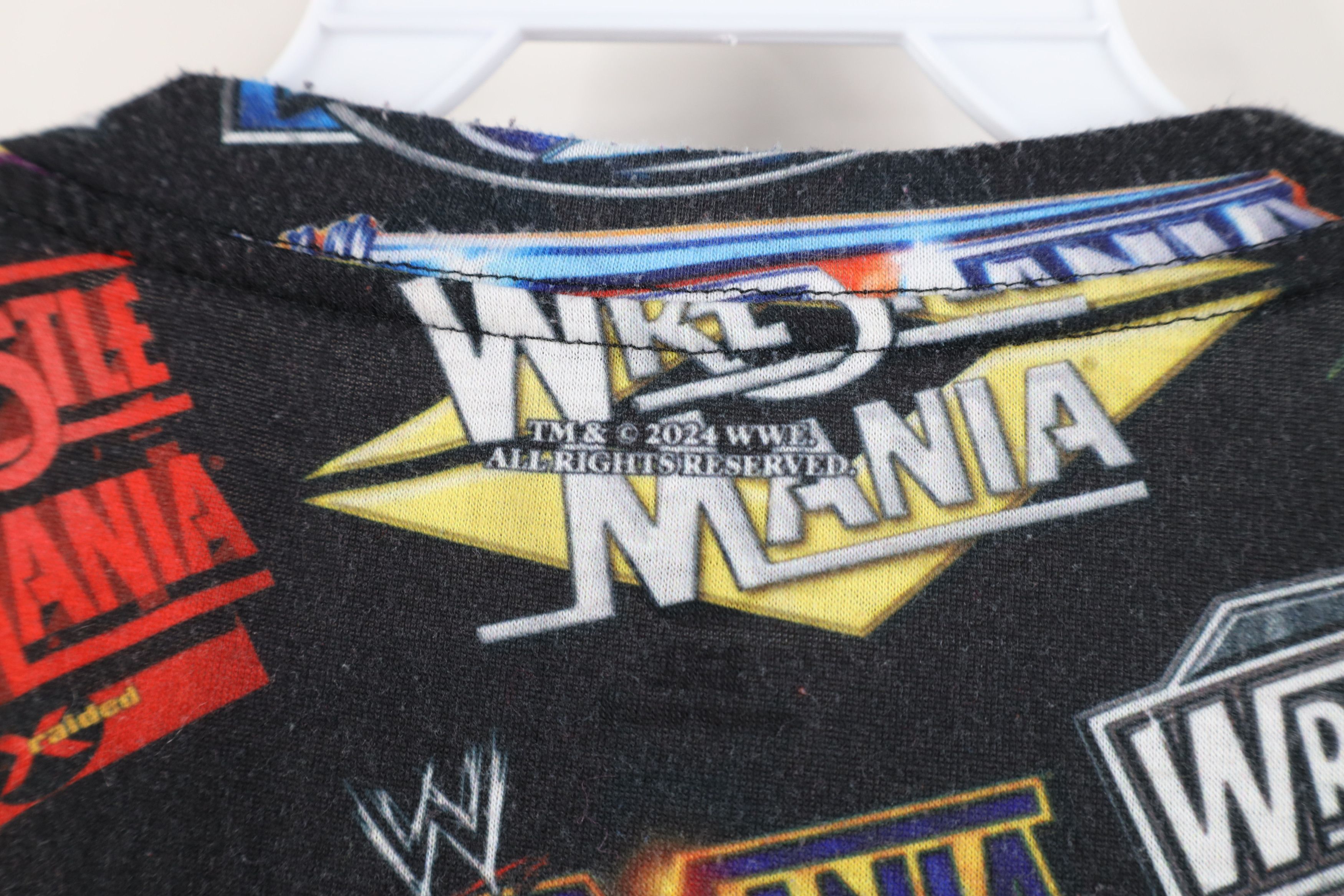 Vintage Vintage Y2K WWE WWF Wrestling Wrestlemania All Print T-Shirt Size US XXL / EU 58 / 5 - 9 Thumbnail