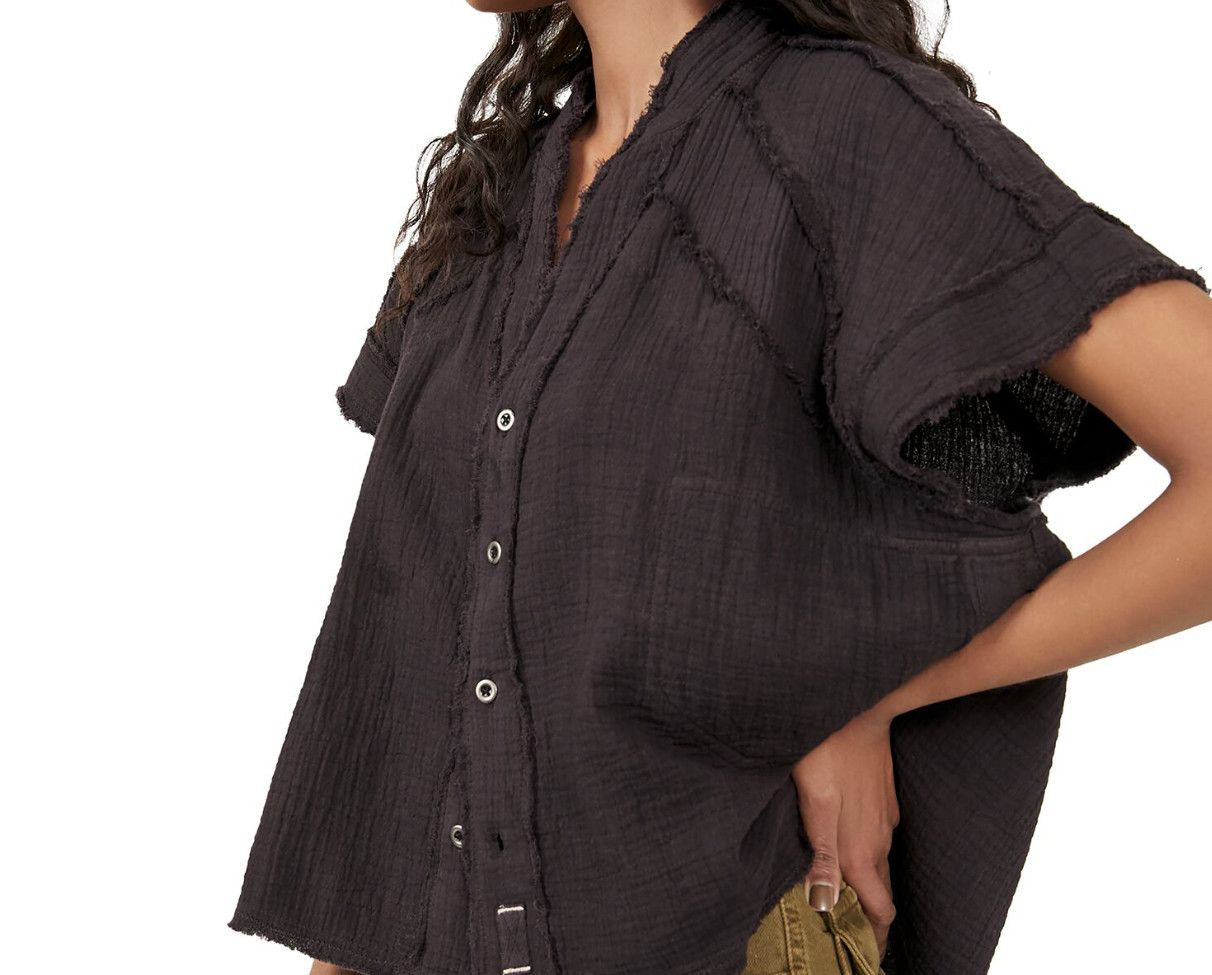 Free People Free People Dreamy Days Shirt Espresso Bean ( S ) Size S / US 4 / IT 40 - 2 Thumbnail