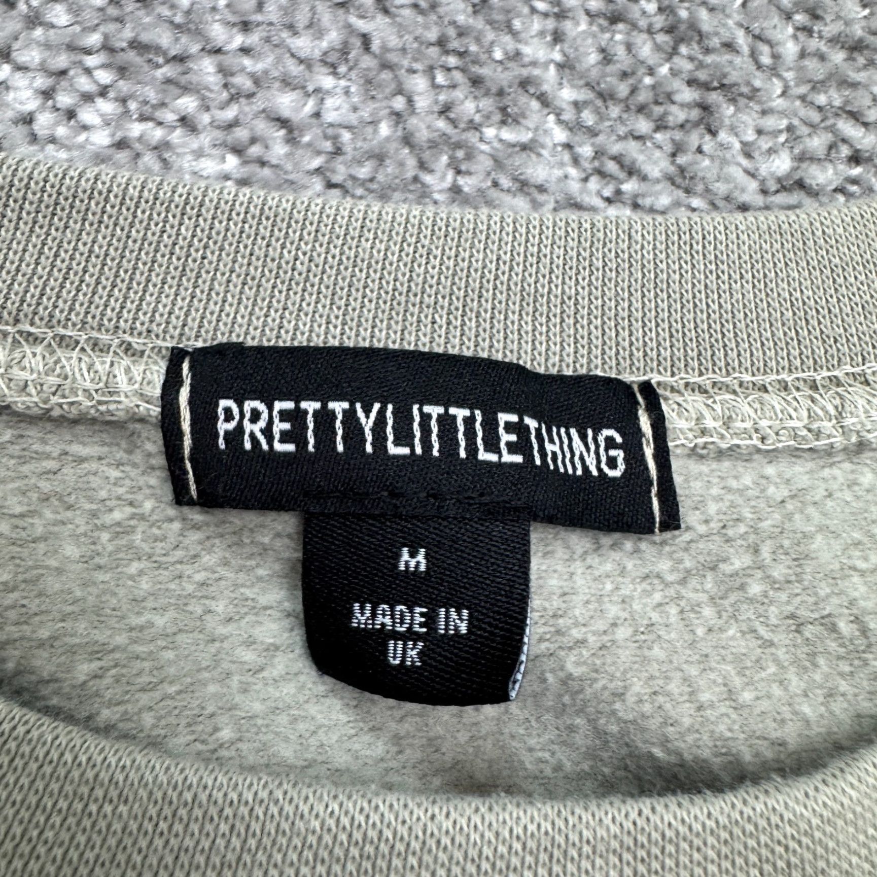 PrettyLittleThing PRETTYLITTLETHING Sweatshirt Mens M Crew Neck Green Graphic Pullover Logo Casual Activewear Regular Size M / US 6-8 / IT 42-44 - 5 Thumbnail