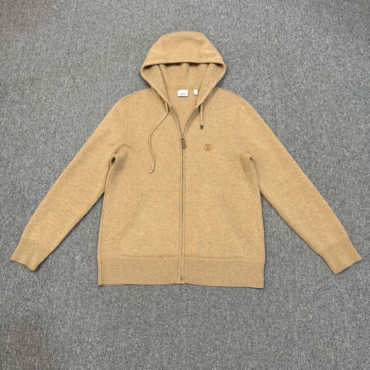 Burberry Burberry Cashmere Knit Zip Hoodie XL Size US XL / EU 56 / 4 - 1 Thumbnail