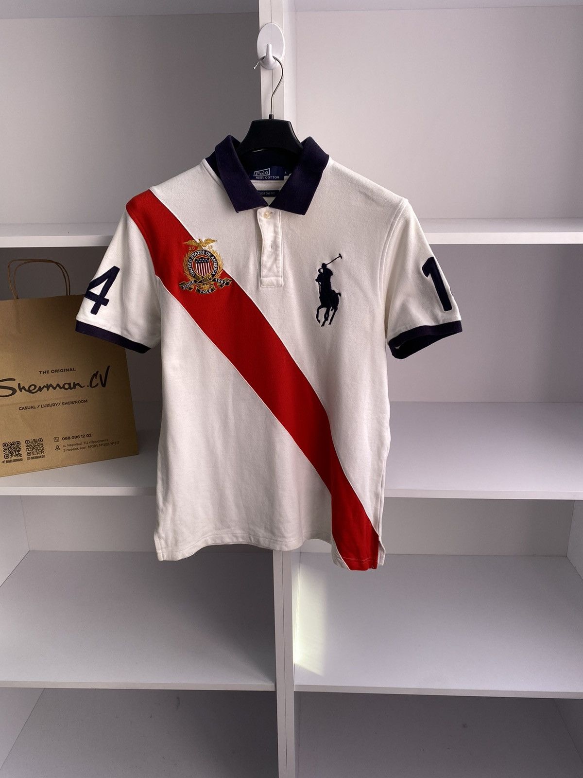 Polo Ralph Lauren × Vintage Vintage Polo Ralph Lauren Chief Keef Style Polo Tee Size US L / EU 52-54 / 3 - 2 Thumbnail