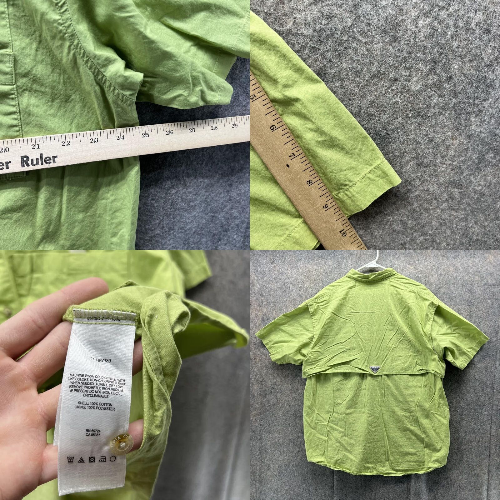 Vintage VINTAGE Columbia Shirt Men Large Green Casual Button Down Short Sleeve Vented Fishing Size US L / EU 52-54 / 3 - 8 Thumbnail