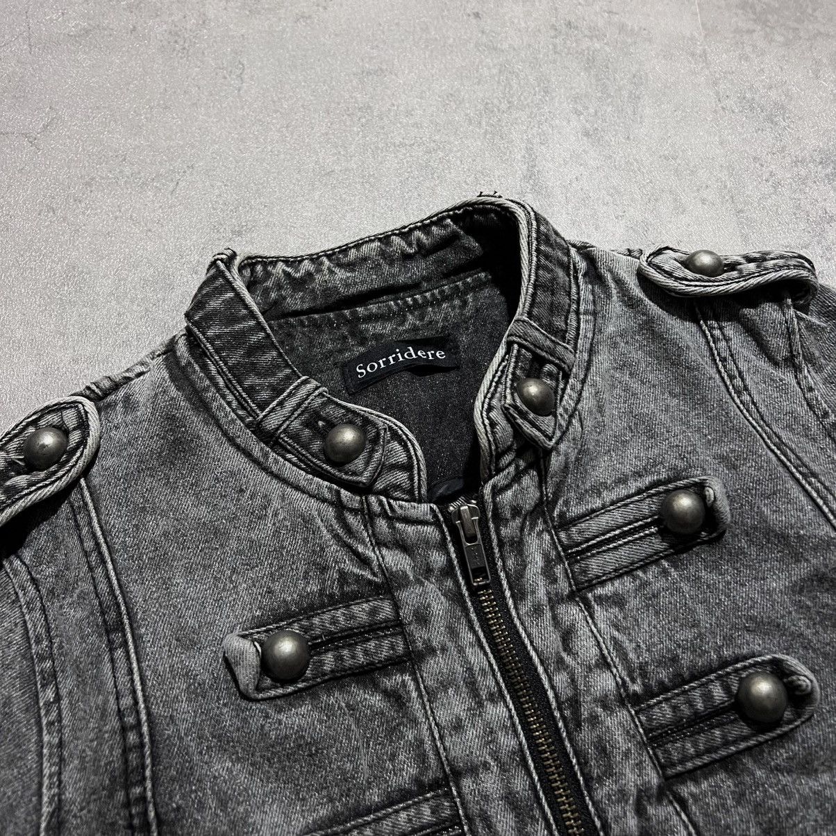 Japanese Brand Sorridere Napoleon Hussar Military Denim Jacket Size US L / EU 52-54 / 3 - 3 Thumbnail