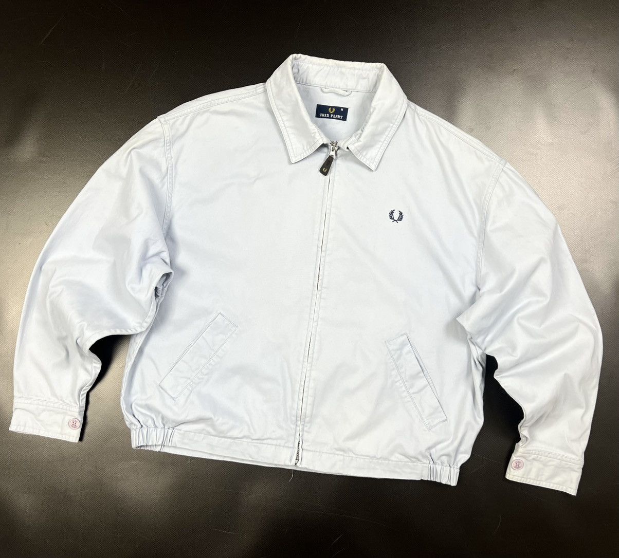 Fred Perry × Vintage Vintage Fred Perry Blue y2k Zip Overshirt Jacket Size M Size US M / EU 48-50 / 2 - 3 Thumbnail