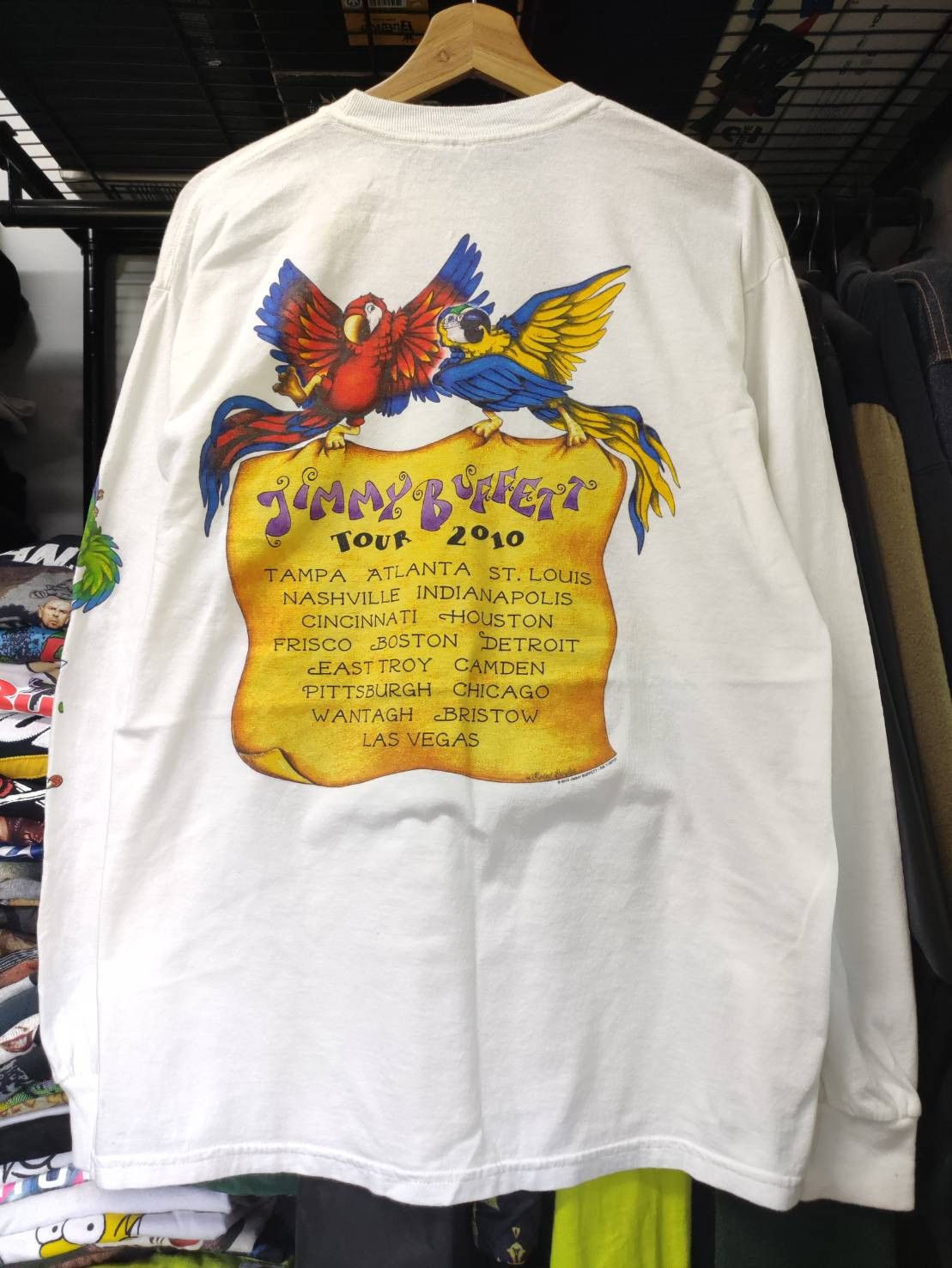 Band Tees Jimmy Buffett Under the Big Top Tour Long Sleeve T-Shirts Size US L / EU 52-54 / 3 - 2 Thumbnail