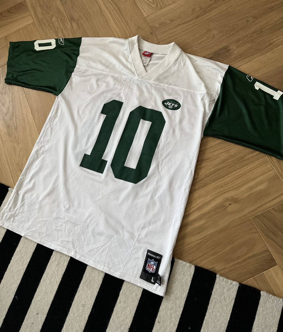 Reebok New York Jets #10 Chad Pennington Reebok On-Field Jersey Size US L / EU 52-54 / 3 - 3 Thumbnail