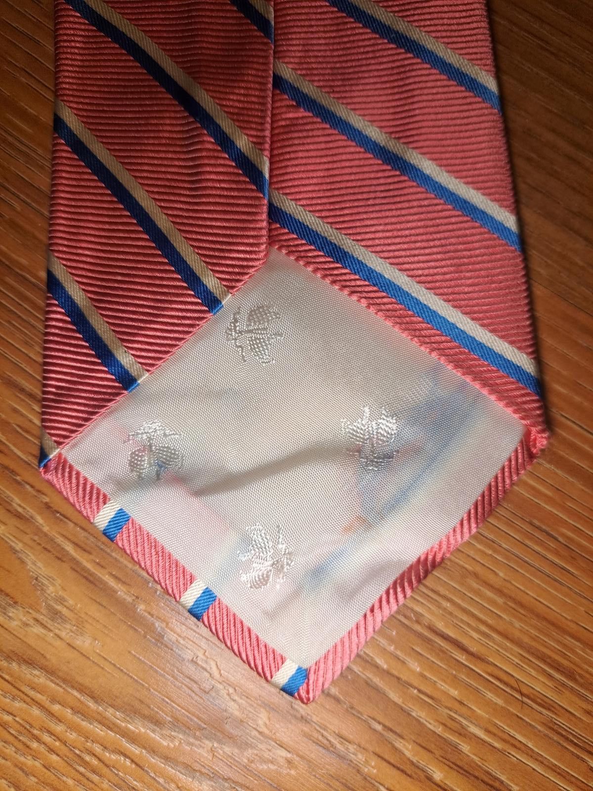 Brooks Brothers Brooks Brothers Silk Tie Pink Striped Repp Wide Size ONE SIZE - 4 Thumbnail