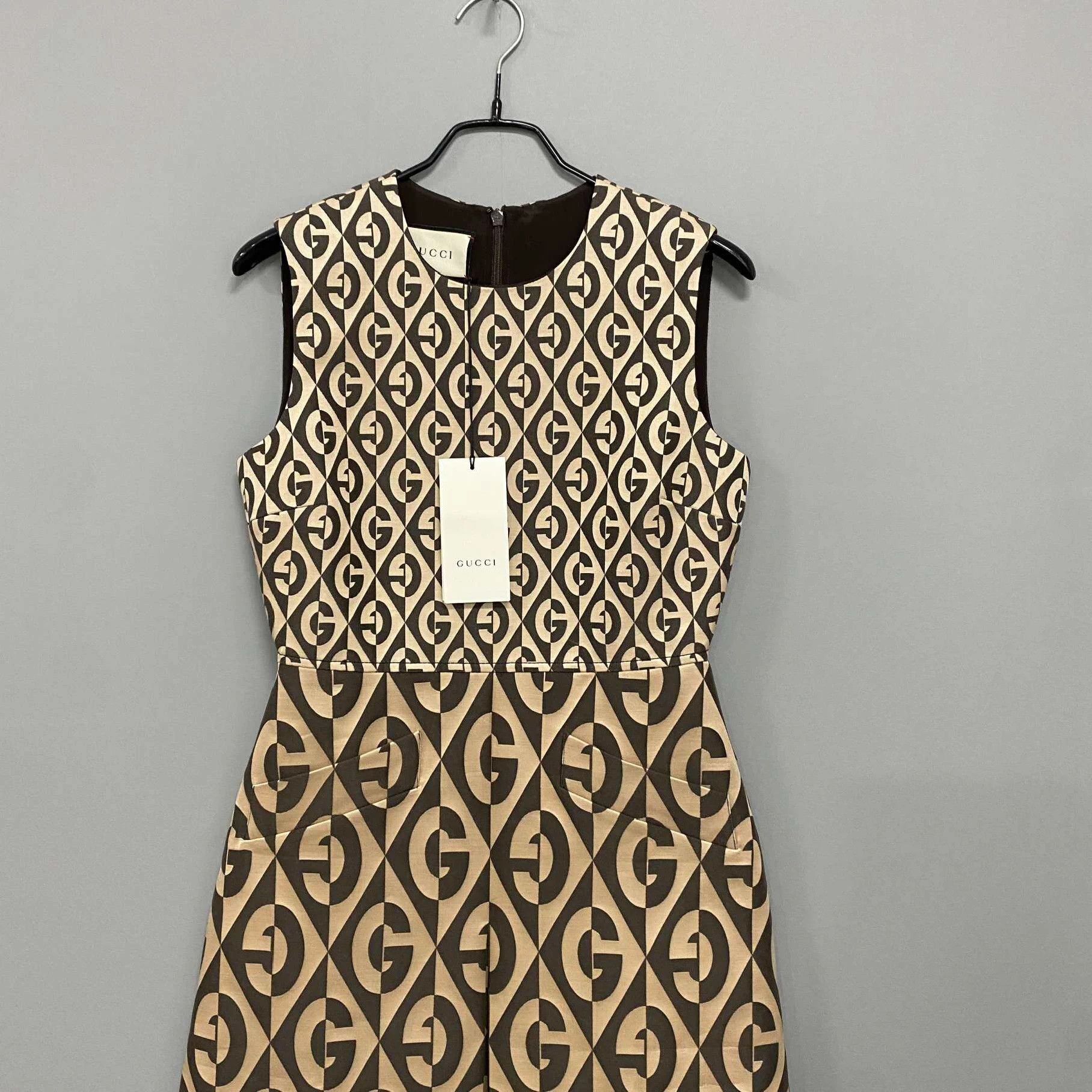 Gucci GUCCI quilted GG monogram sleeveless dress women's Size XS / US 0-2 / IT 36-38 - 2 Thumbnail
