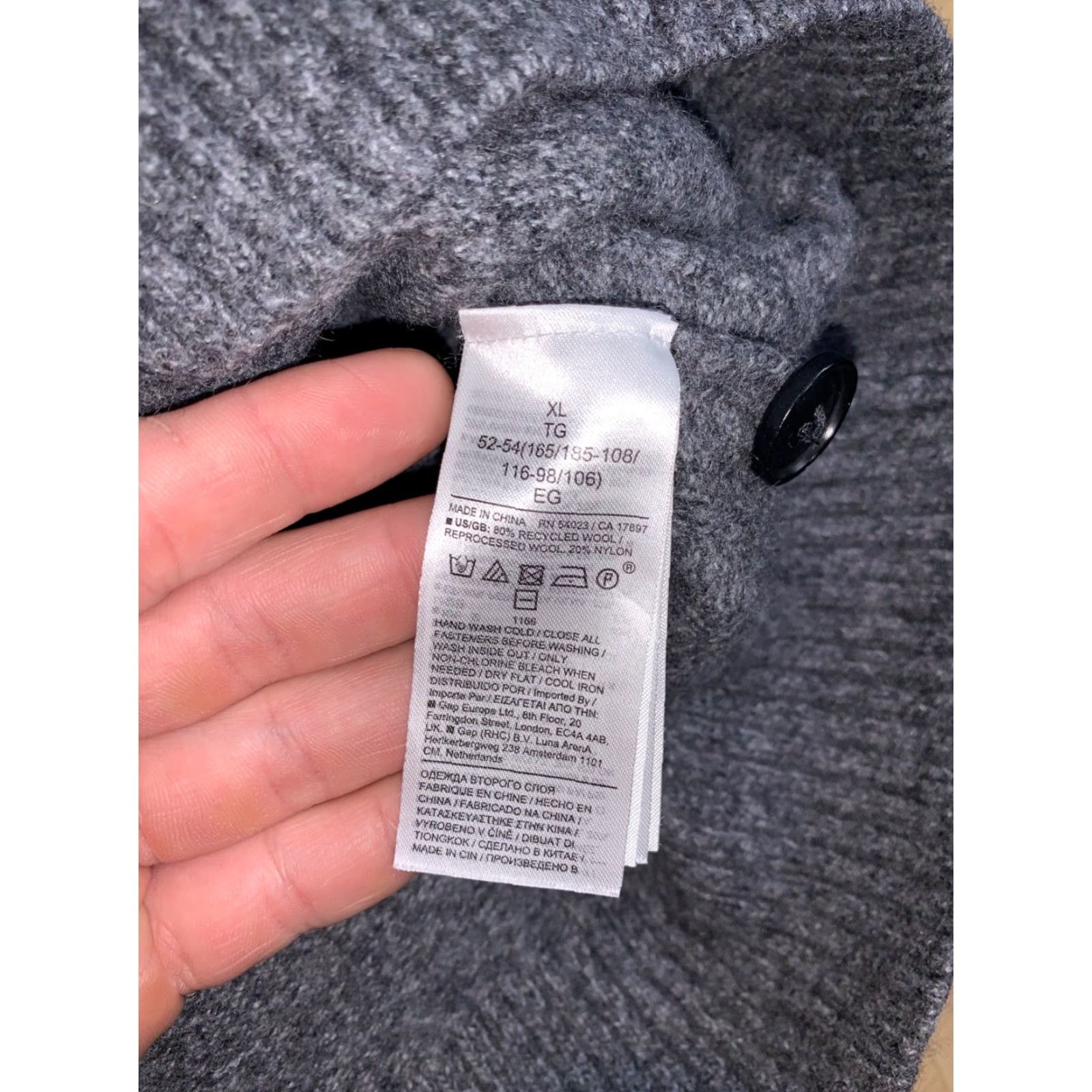 Banana Republic Banana Republic Sweater XL Gray Merino Wool Italian Yarn Mock Neck 10733 Womens Size XL / US 12-14 / IT 48-50 - 3 Thumbnail