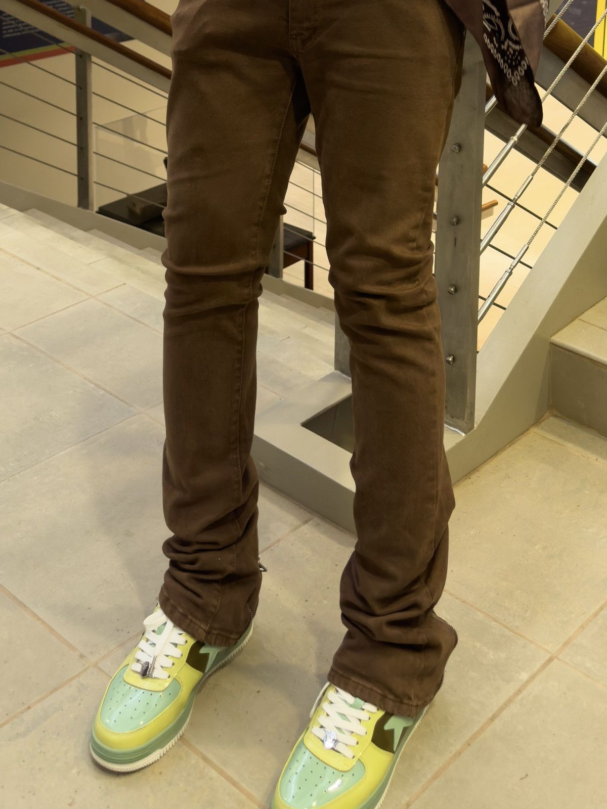 MNML MNML Faded Brown Jeans Size US 34 / EU 50 - 4 Thumbnail