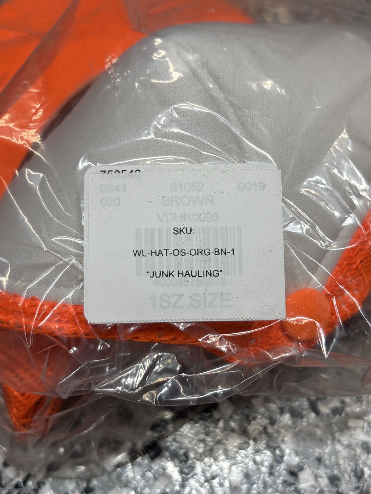 Billy Hill 2022 Billy Hill Neon Orange “Junk Hauling” Trucker Mesh Hat Size ONE SIZE - 8 Thumbnail
