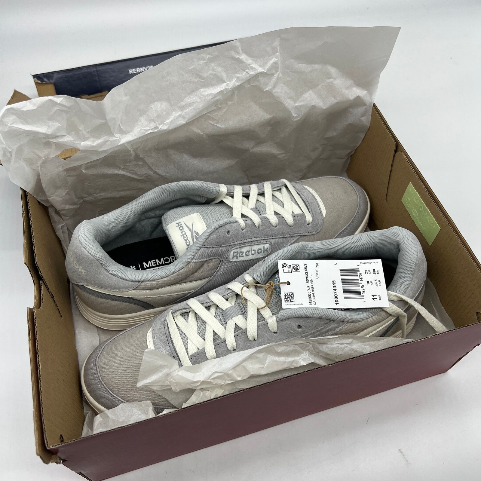 Reebok Reebok Unisex-Adult Court Advance Canvas Sneaker Size 11 Size US 11 / EU 44 - 2 Thumbnail