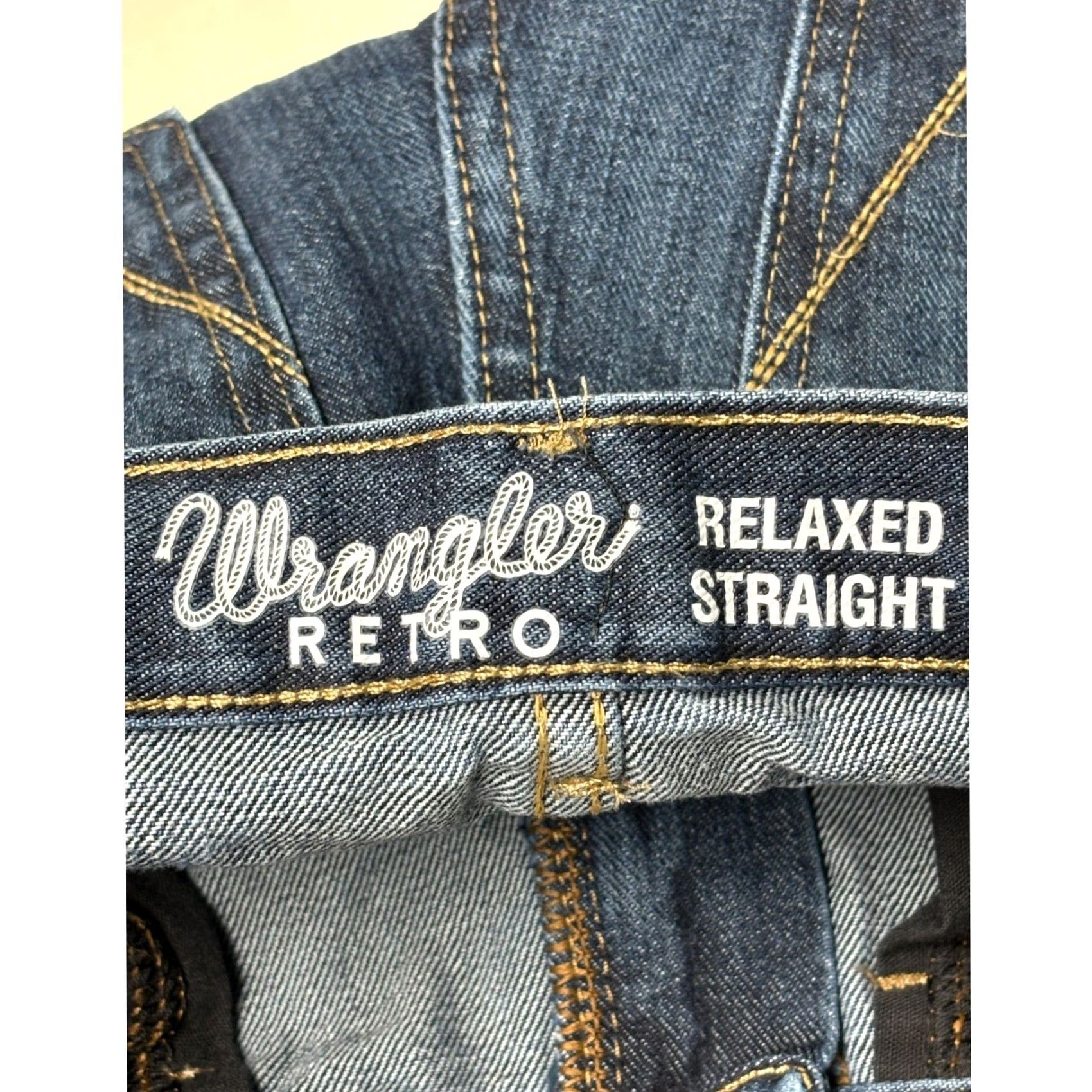 Wrangler VINTAGE Wrangler Jeans Relaxed Straight Womens Size 12 26x28 Blue Denim Concrete? Size 34" / US 12 / IT 48 - 5 Thumbnail