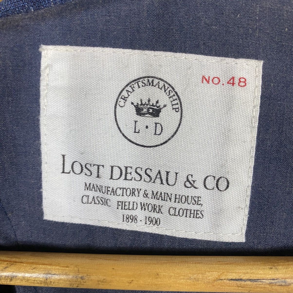 45rpm × Indigo × Japanese Brand 💥LOST DESSAU INDIGO INSPIRED KAPITAL BUTTON JACKET Size US M / EU 48-50 / 2 - 9 Thumbnail