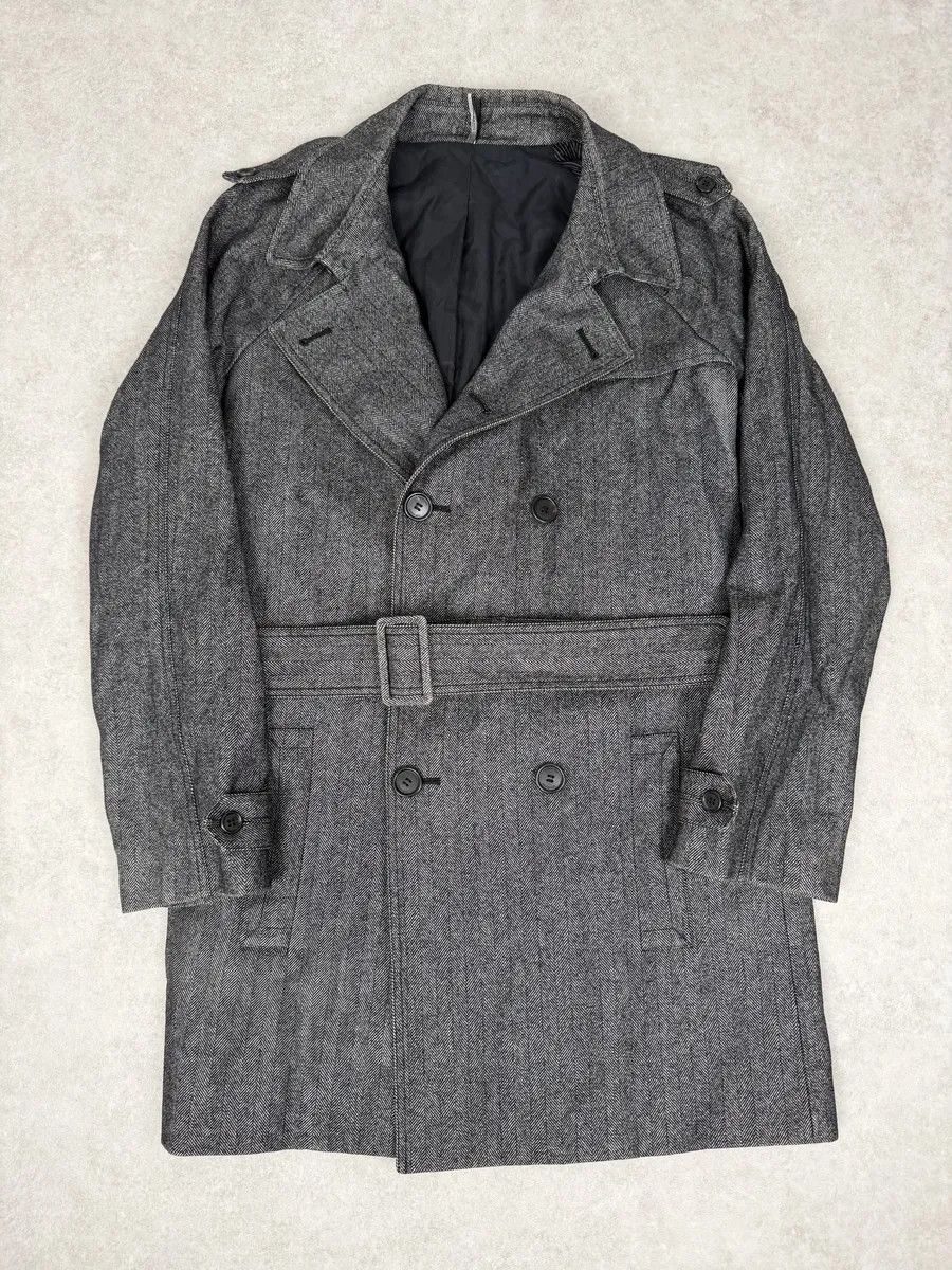 Dior AW2008 Dior Grey Wool Classy Belted Long Jacket Size US M / EU 48-50 / 2 - 4 Thumbnail