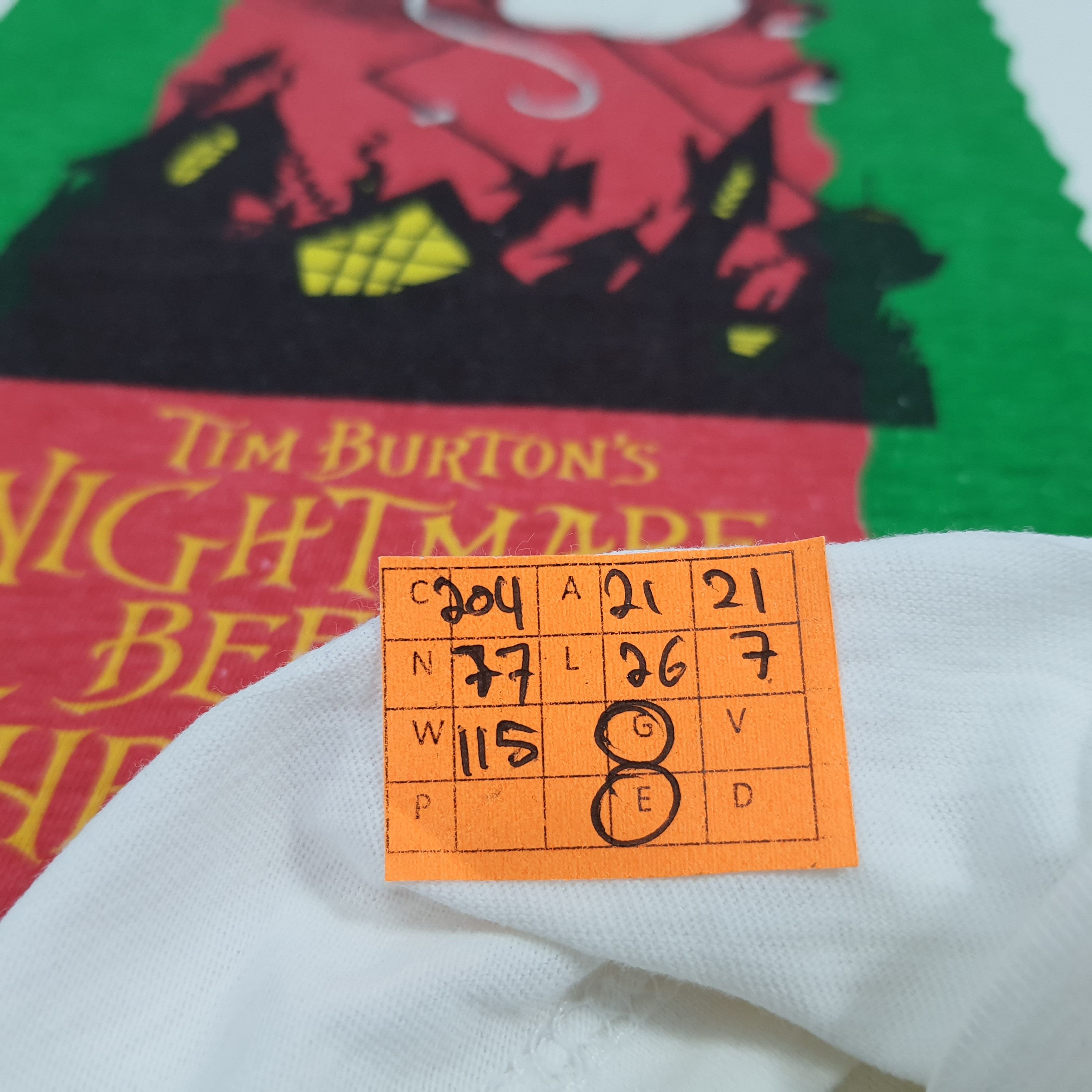Vintage Vintage The Nightmare Before Christmas Movie Tshirt Size US L / EU 52-54 / 3 - 5 Thumbnail