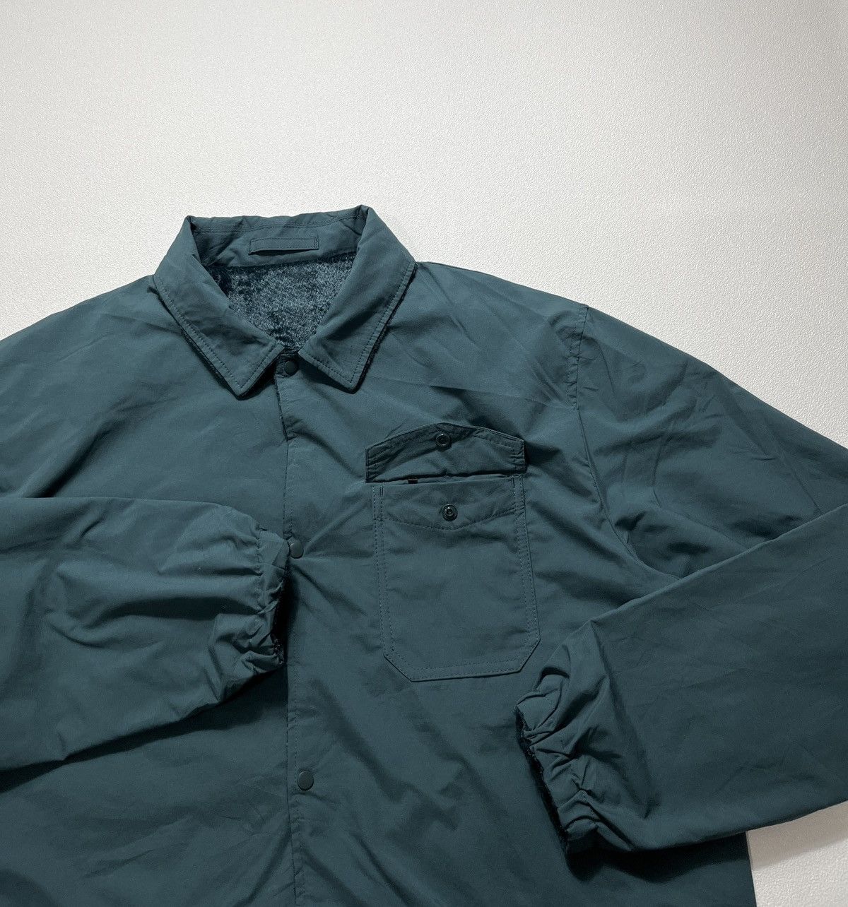 Beams Plus Fuwatech Reversible Shirt Jacket Blue Green Size US L / EU 52-54 / 3 - 8 Thumbnail