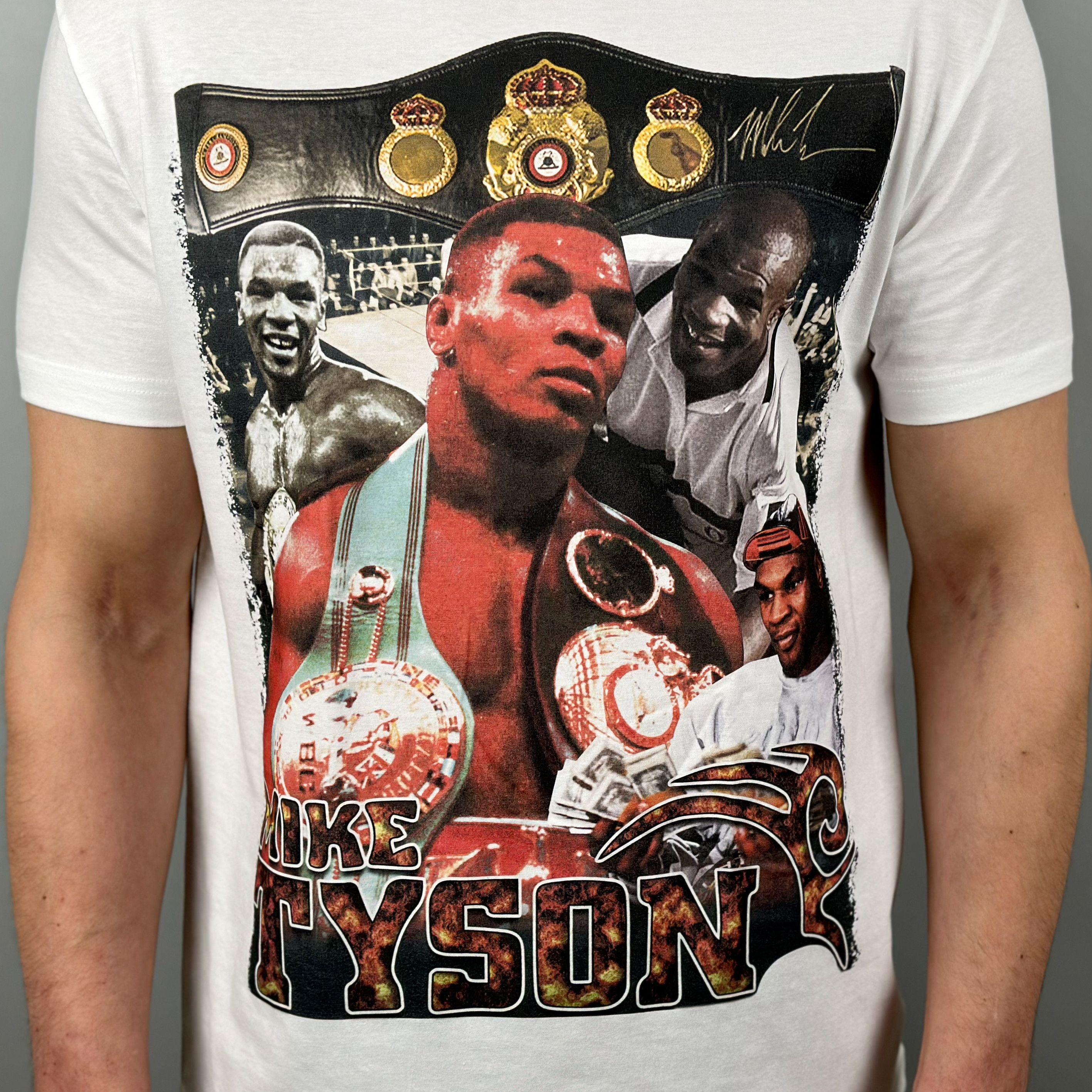 Vintage Mike Tyson Boxing Rap Tee T-Shirt Size US XL / EU 56 / 4 - 2 Thumbnail