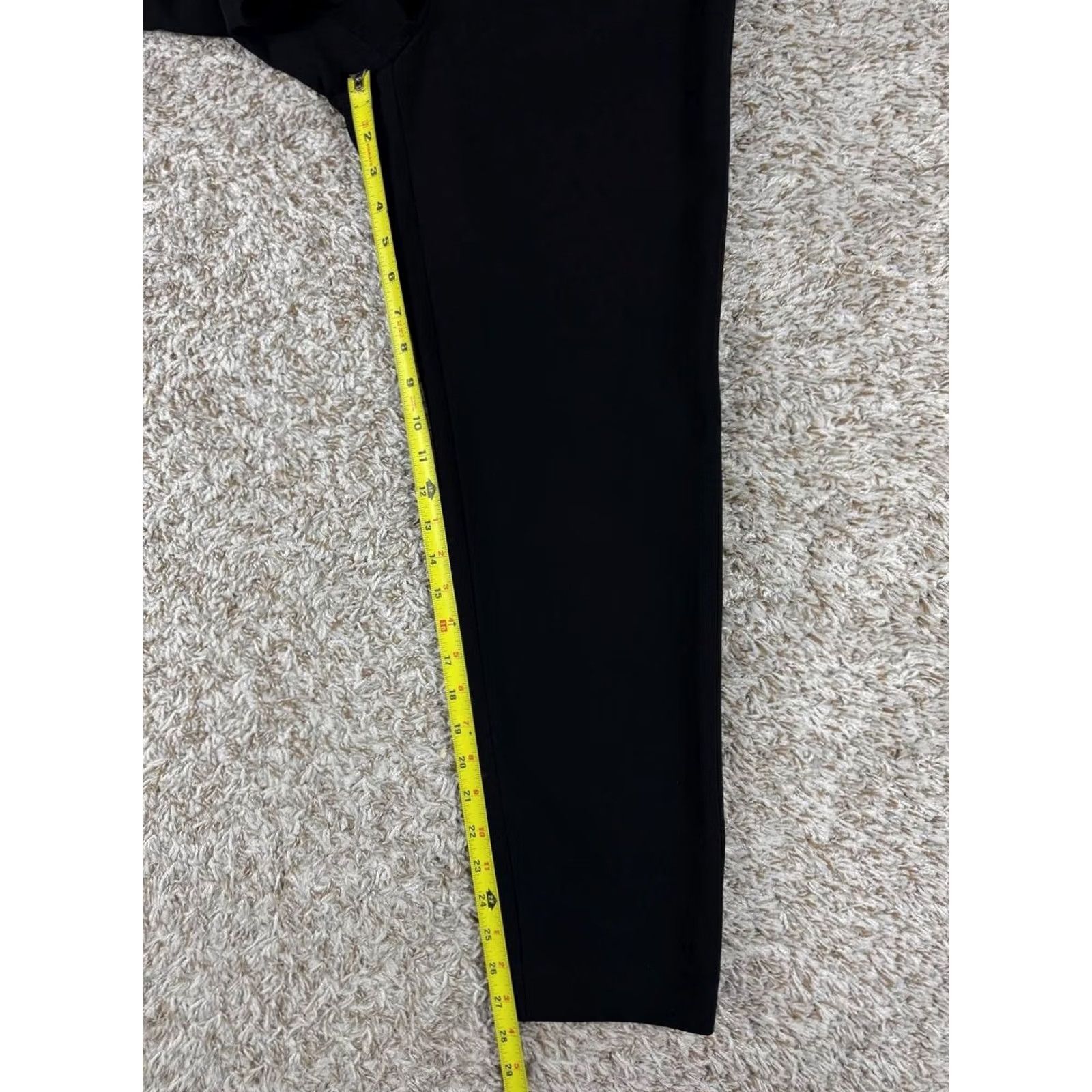 St. John St John Caviar Emma Black Straight Leg Pants Size 4 Size 27" / US 4 / IT 40 - 4 Thumbnail