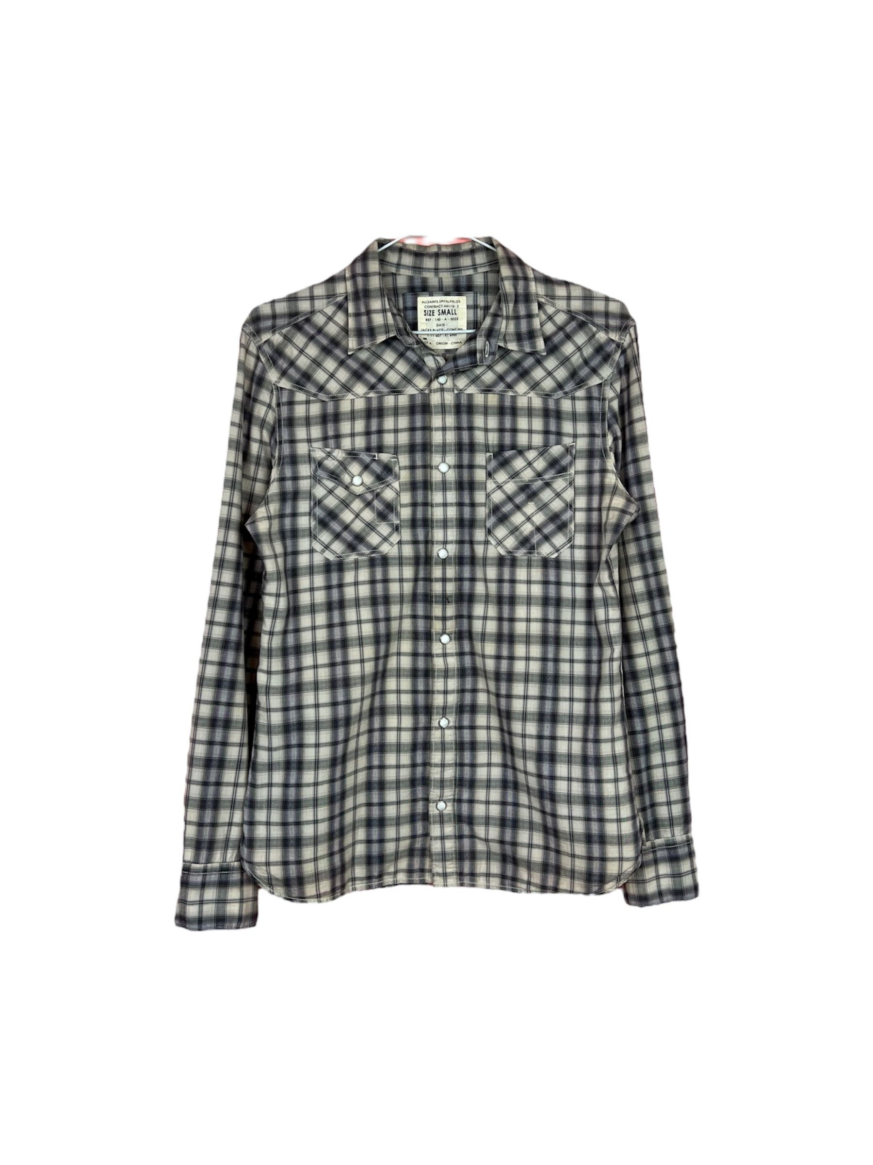 Allsaints Allsaints quilted casual shirt vintage streetwear Size US S / EU 44-46 / 1 - 1 Thumbnail