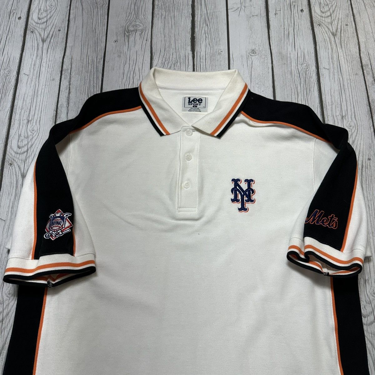 Lee × MLB × Vintage Vintage New York Mets polo shirt Size US L / EU 52-54 / 3 - 3 Thumbnail