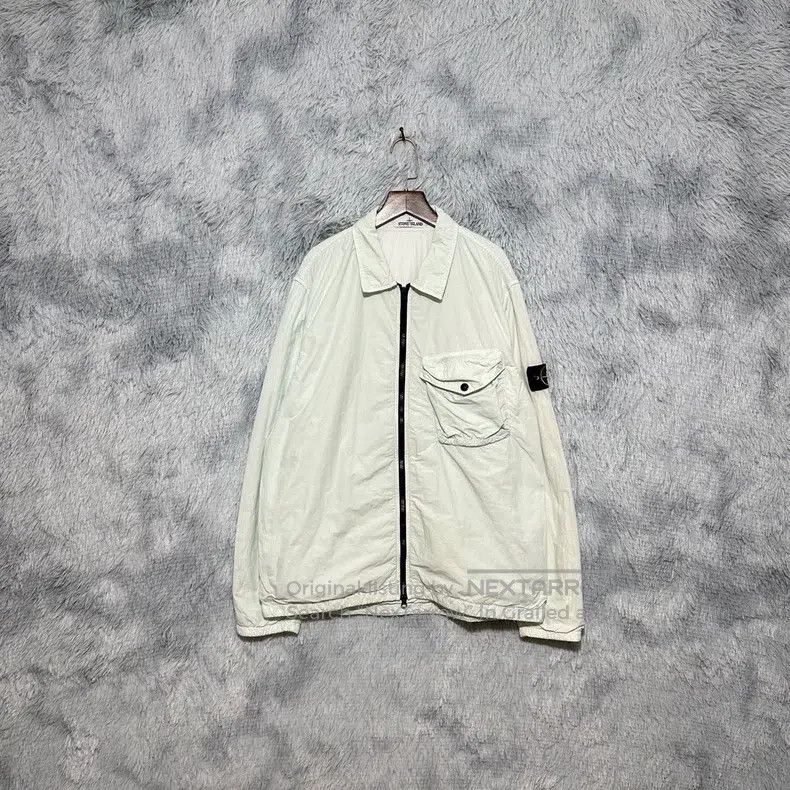 Stone Island Stone Island Thin P cotton jacket coat mint green XL size Size US XL / EU 56 / 4 - 1 Thumbnail