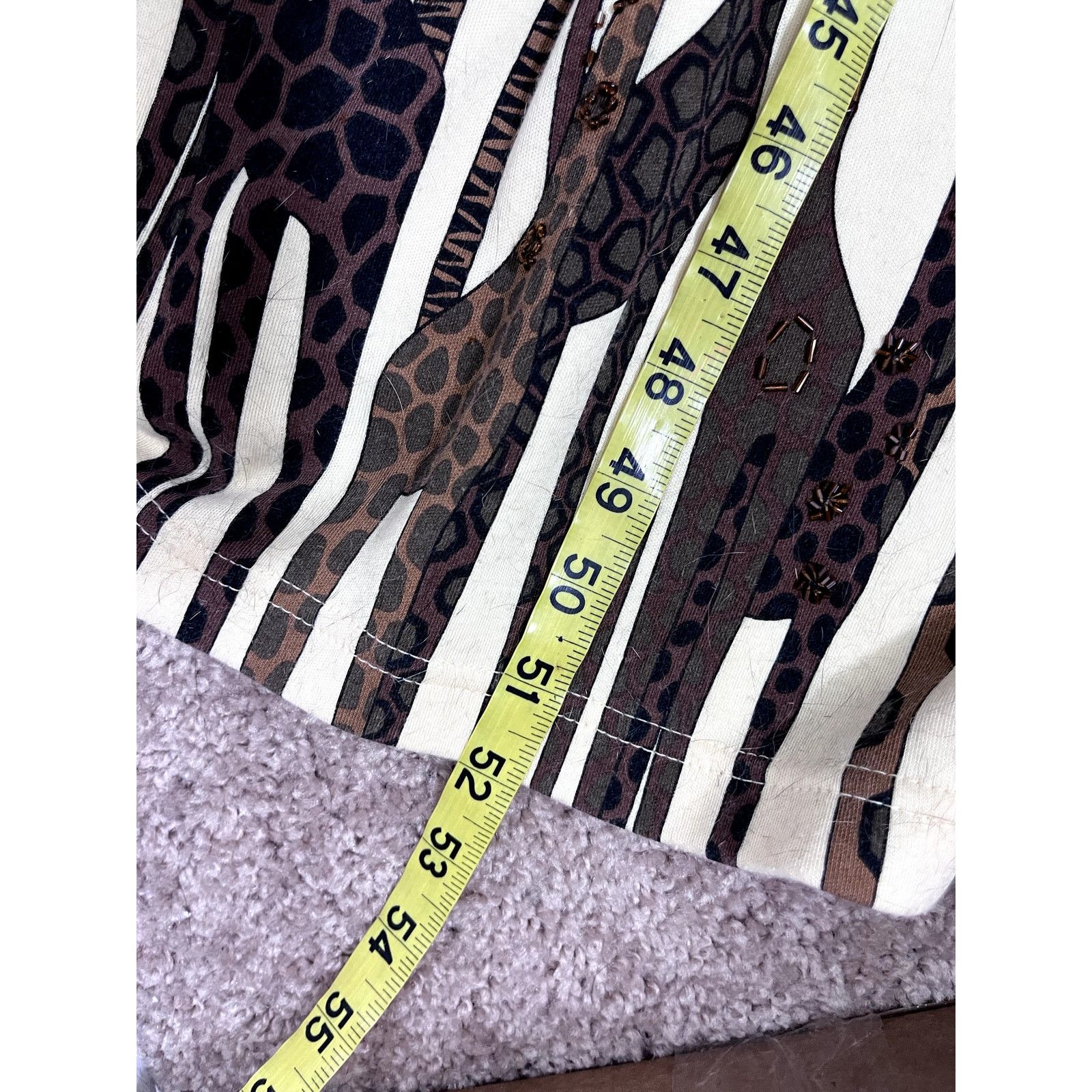 Vintage Vintage Yellow Lisa International Giraffe Maxi Dress M Size M / US 6-8 / IT 42-44 - 7 Thumbnail