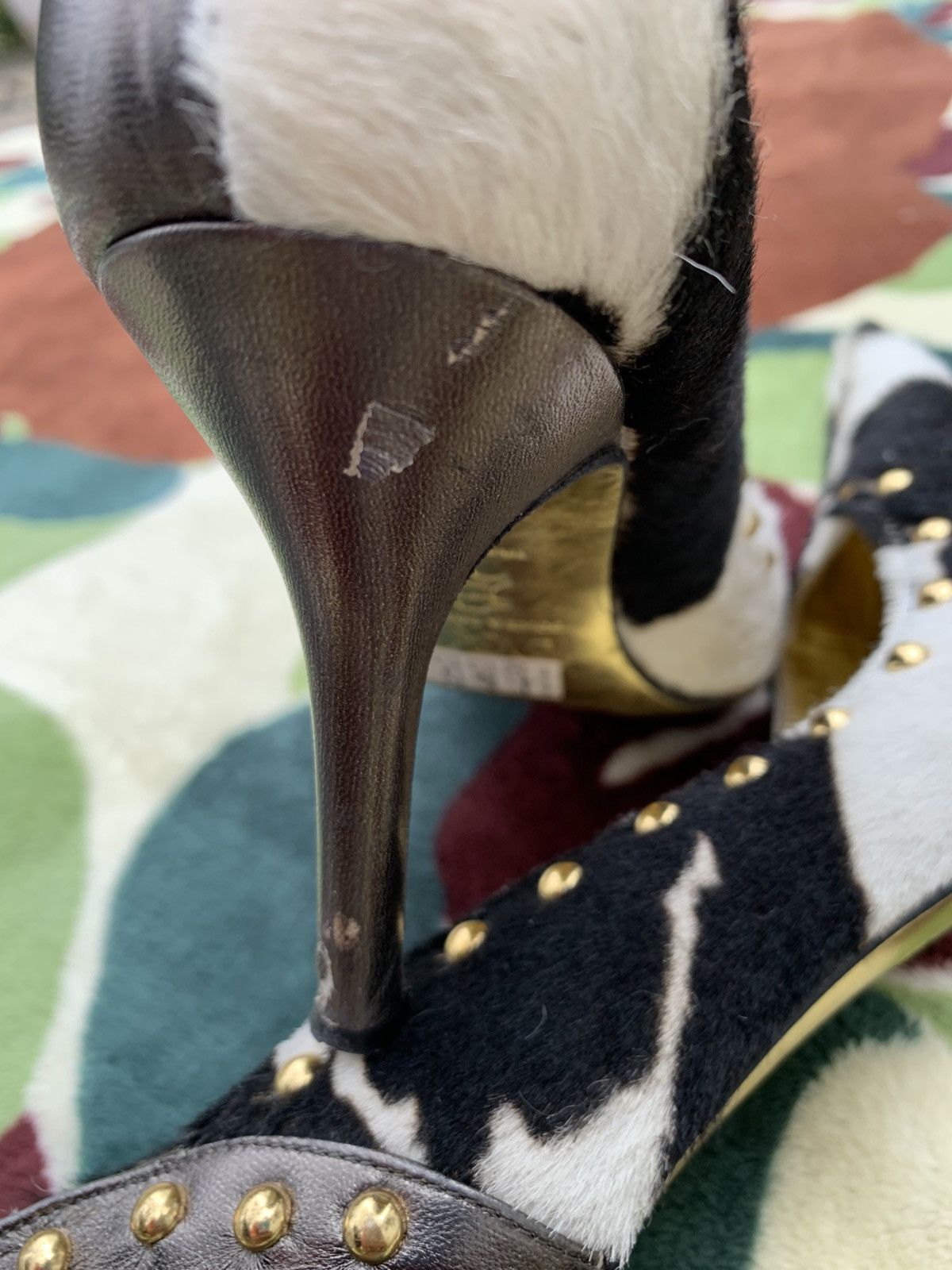 Dolce & Gabbana × Vintage Dolce & Gabbana Pony Pumps Size US 7.5 / IT 37.5 - 6 Thumbnail
